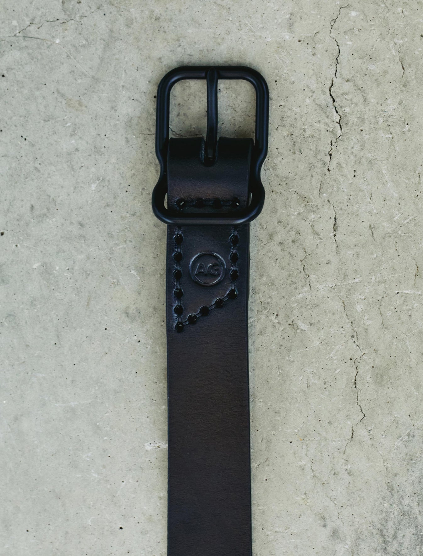 Noah Black/Black Leather Belt Mens Accessory Photo 6