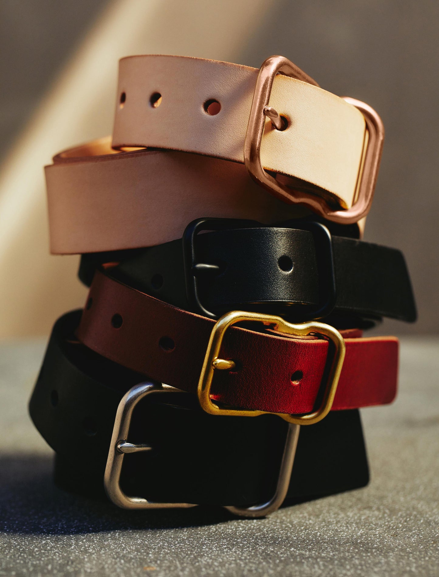 Noah Natural/Copper Leather Belt Mens Accessory Photo 7