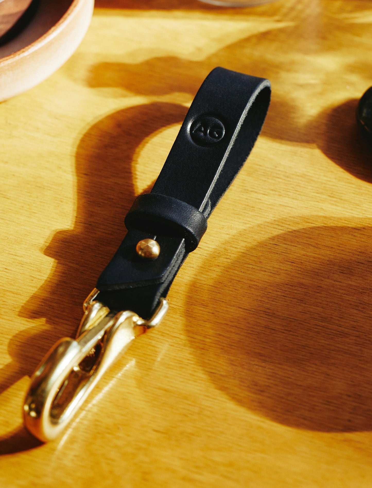 Ag Keychain Black/Brass Keychain Unisex Accessory Photo 2