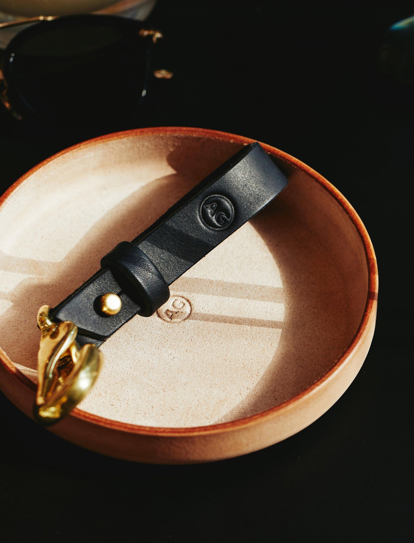 Ag Keychain Black/Brass Keychain Unisex Accessory Photo 4