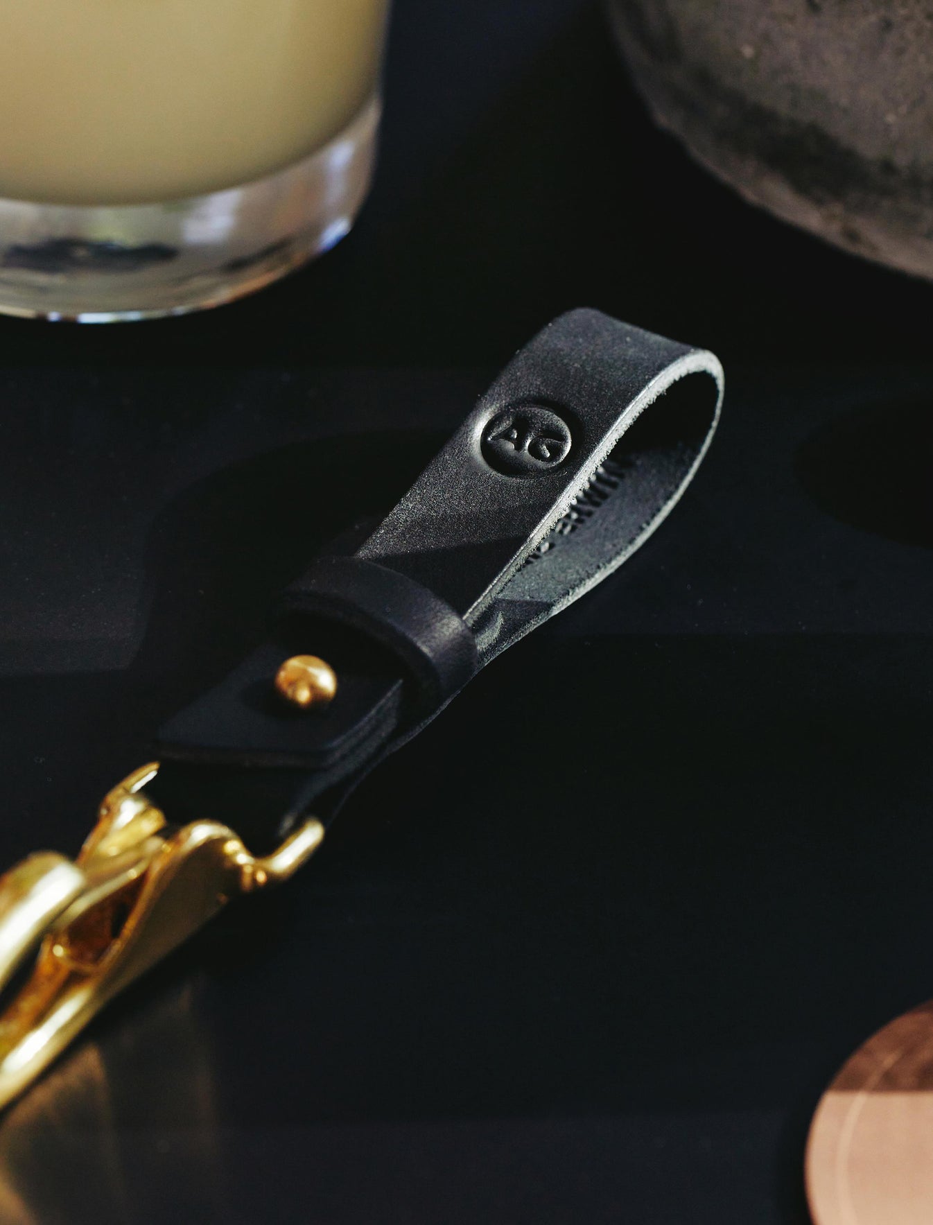 Ag Keychain Black/Brass Keychain Unisex Accessory Photo 5