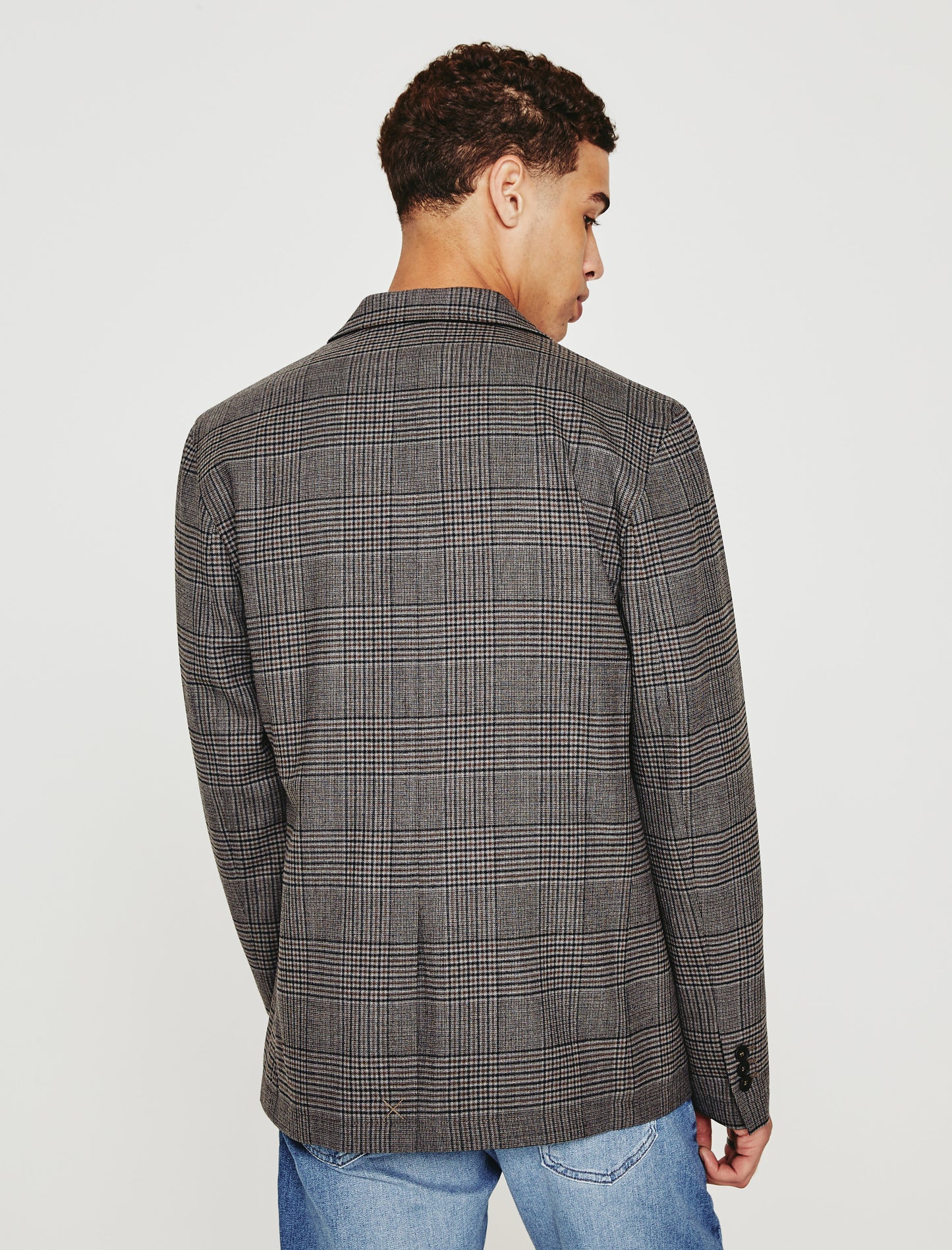 Eli Blazer Cast Iron/Brown Made In Italy Men Top Photo 6