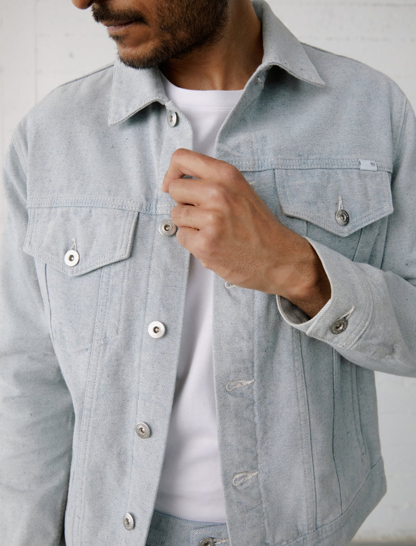 Dart Jacket Reclaimed Indigo Classic Trucker Mens Top Photo 2