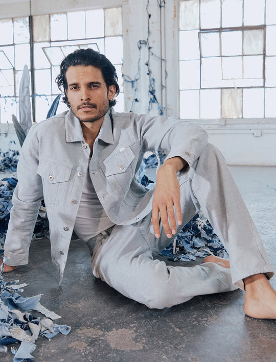 Dart Jacket Reclaimed Indigo Classic Trucker Mens Top Photo 8
