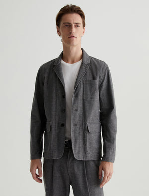 Landon Blazer Static Grey Classic Blazer Photo 1