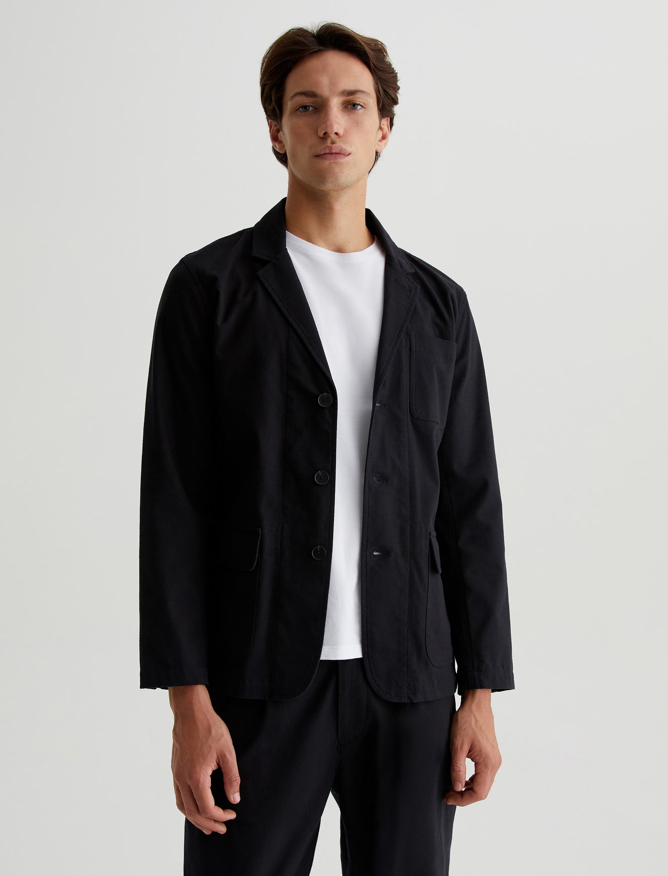 Landon Blazer True Black Classic Fit Blazer Mens Top Photo 1