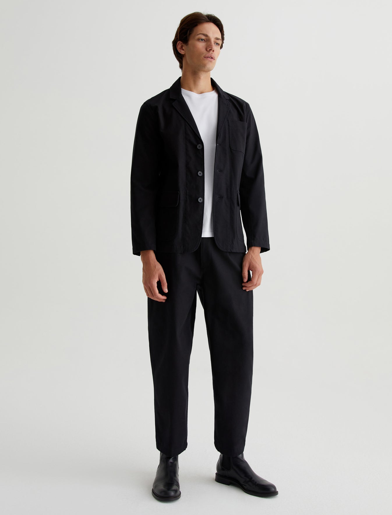Landon Blazer True Black Classic Fit Blazer Mens Top Photo 2