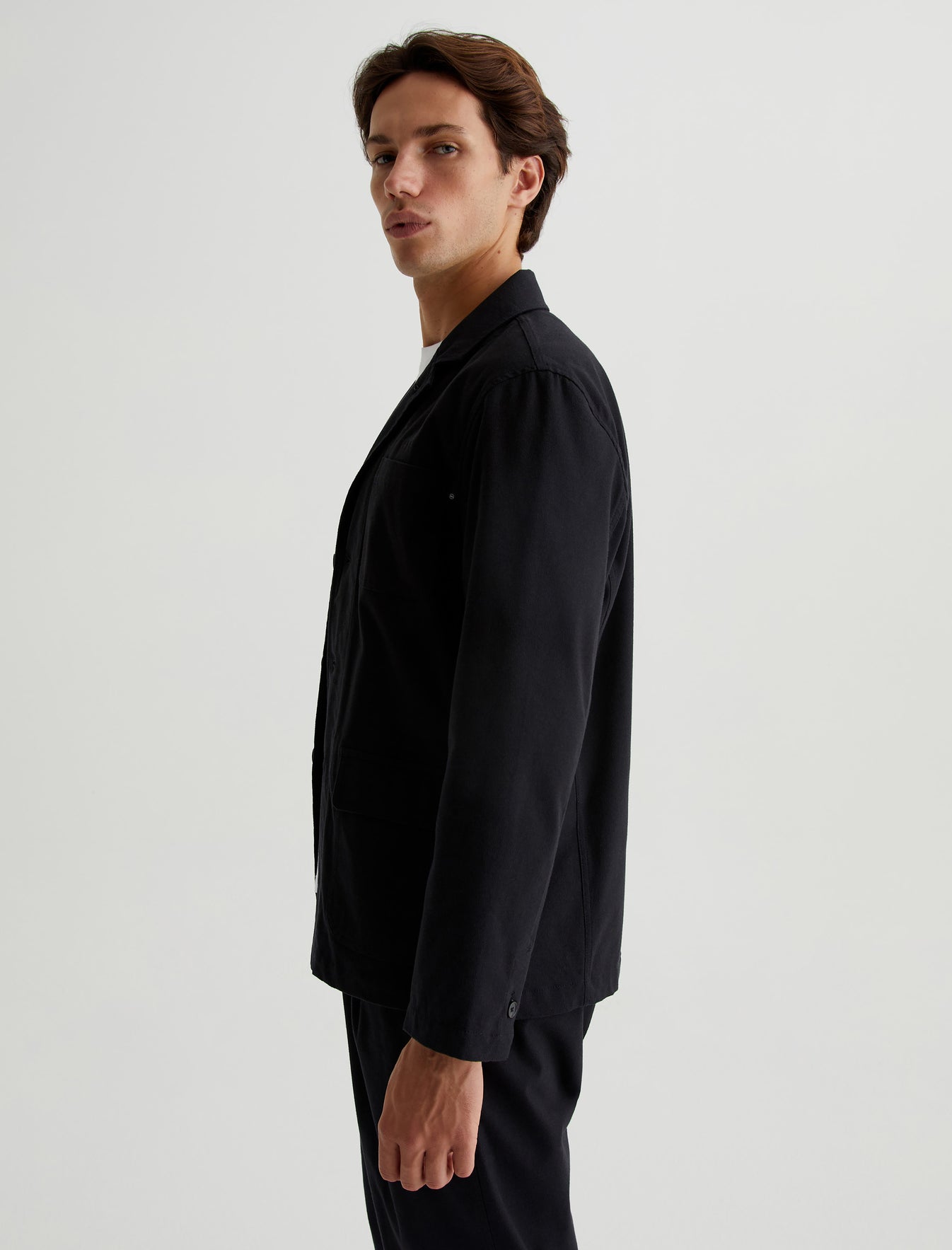 Landon Blazer True Black Classic Fit Blazer Mens Top Photo 4