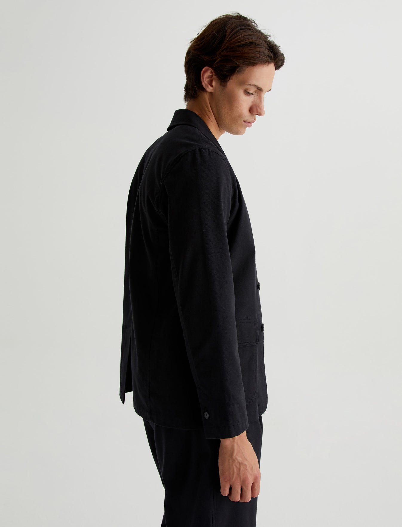Landon Blazer True Black Classic Fit Blazer Mens Top Photo 5