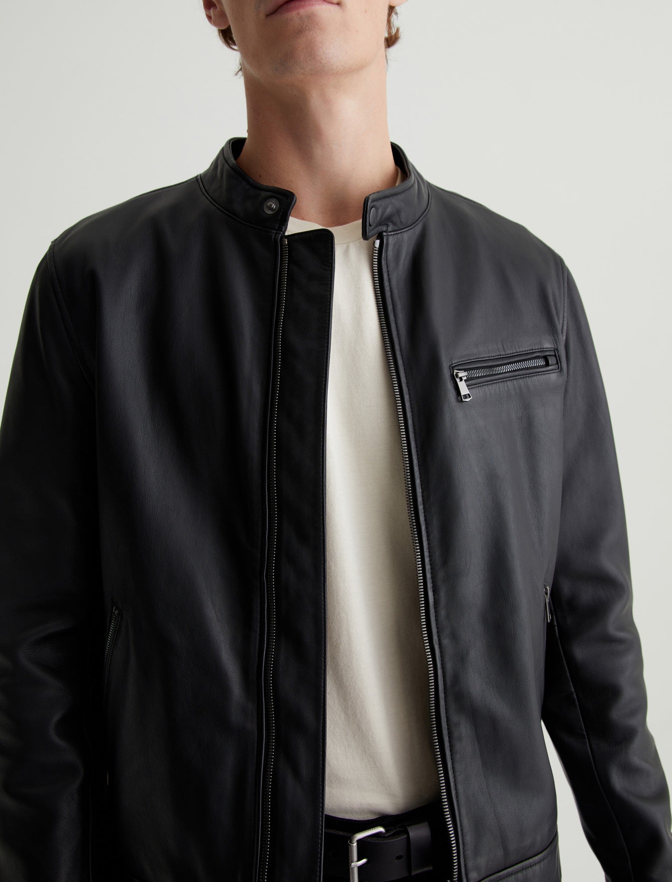 Marcel Jacket True Black Cafe Racer Jacket Photo 3