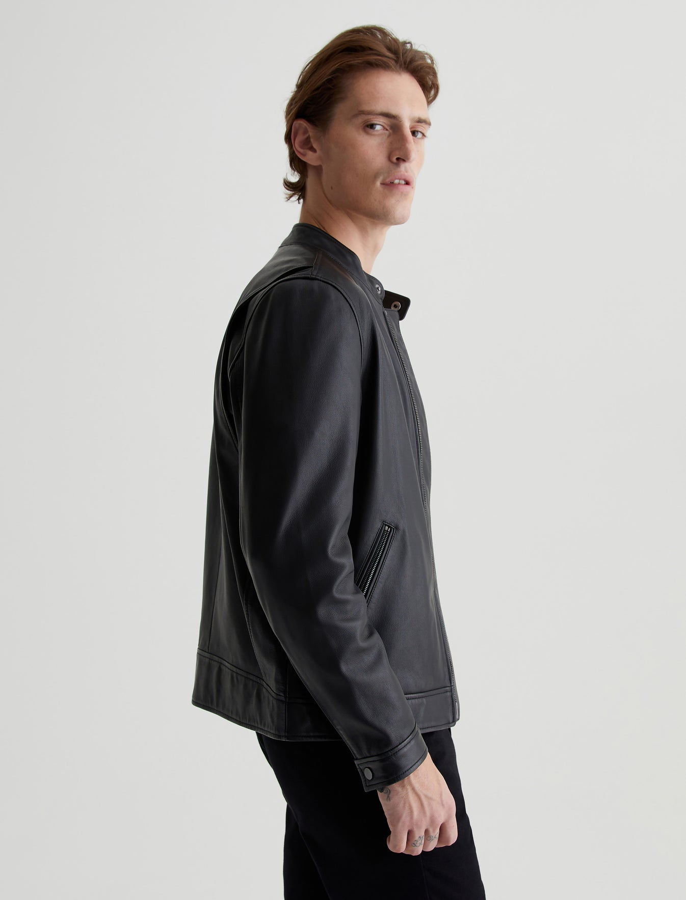 Marcel Jacket True Black Cafe Racer Jacket Photo 4