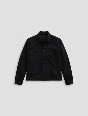 Sid Jacket True Black Pleated Trucker Men Top Photo 9