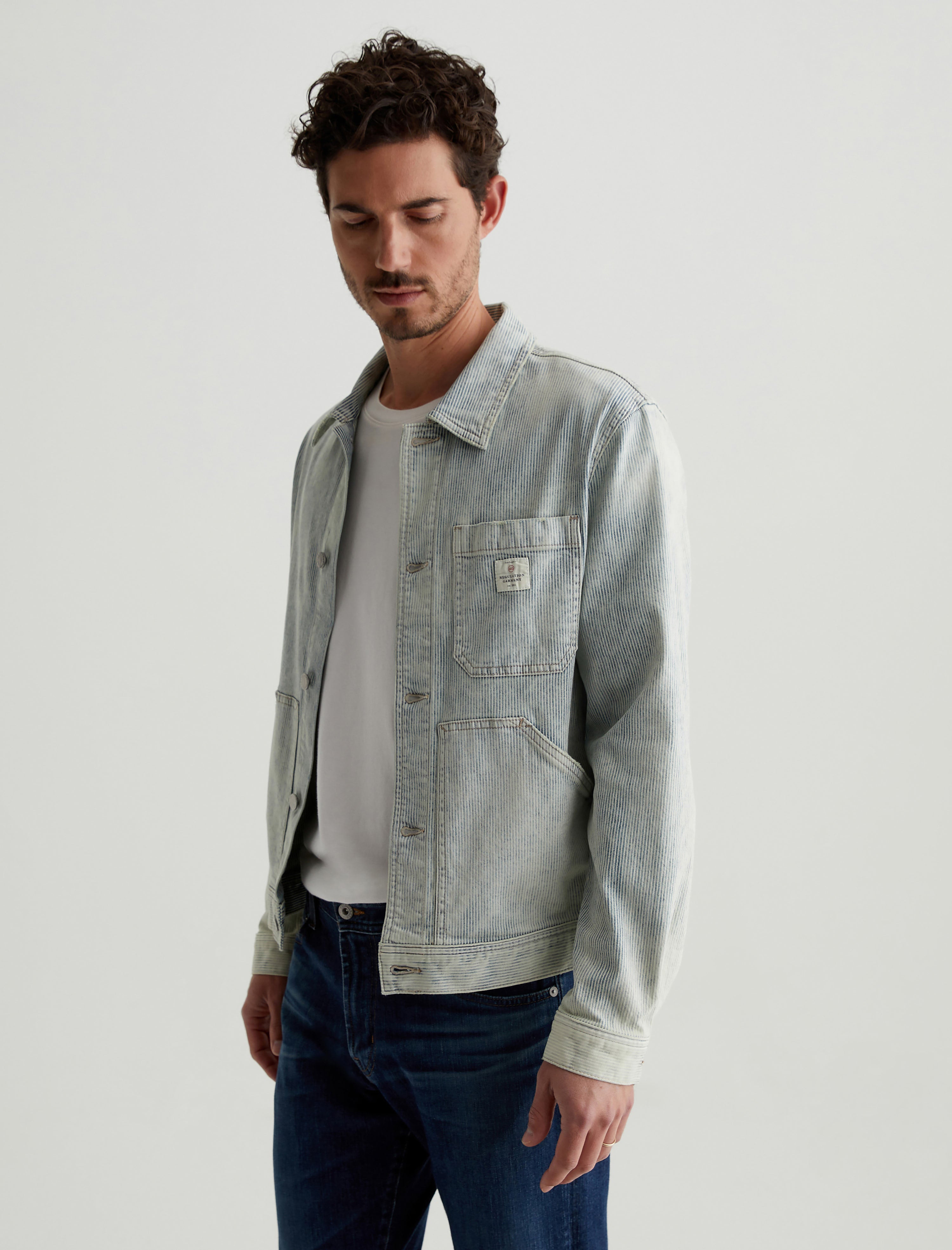 Philip Carpenter Jacket Salton Modern Chore Coat Men Top Photo 6