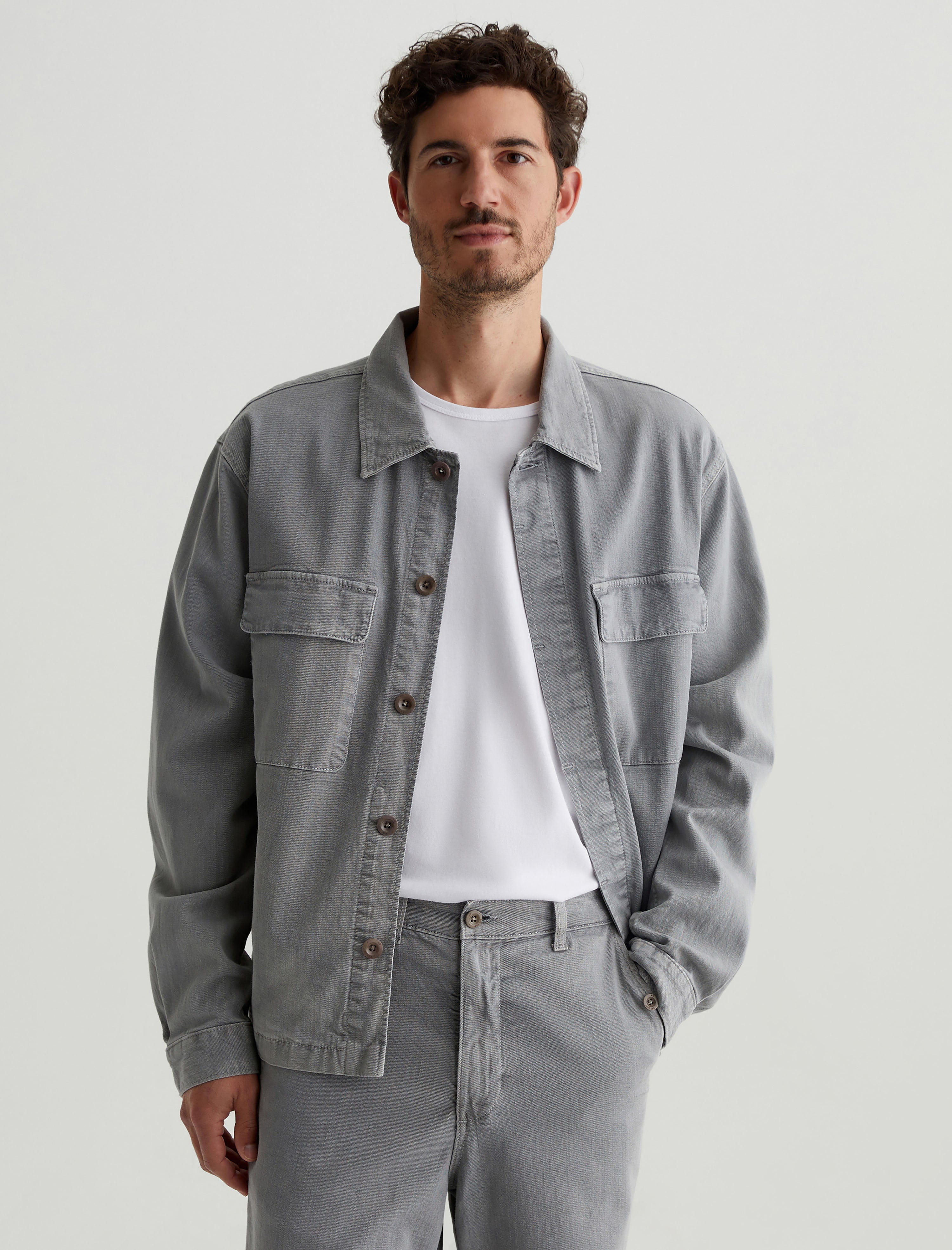 Philip Coat Sulfur Ocean Breeze Modern Chore Coat Men Top Photo 1