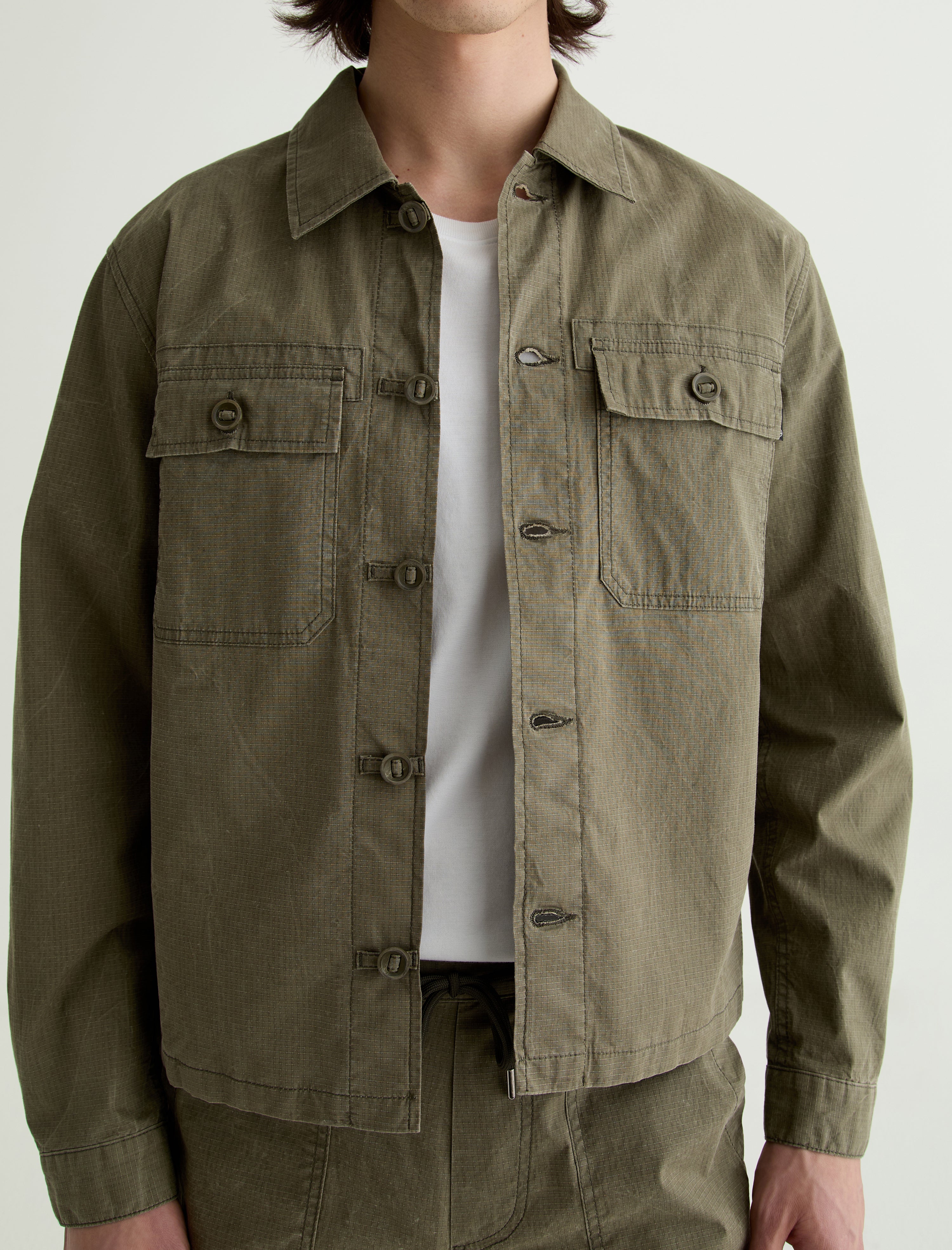 Philip Military Jacket La Salina Modern Chore Coat Men Top Photo 2