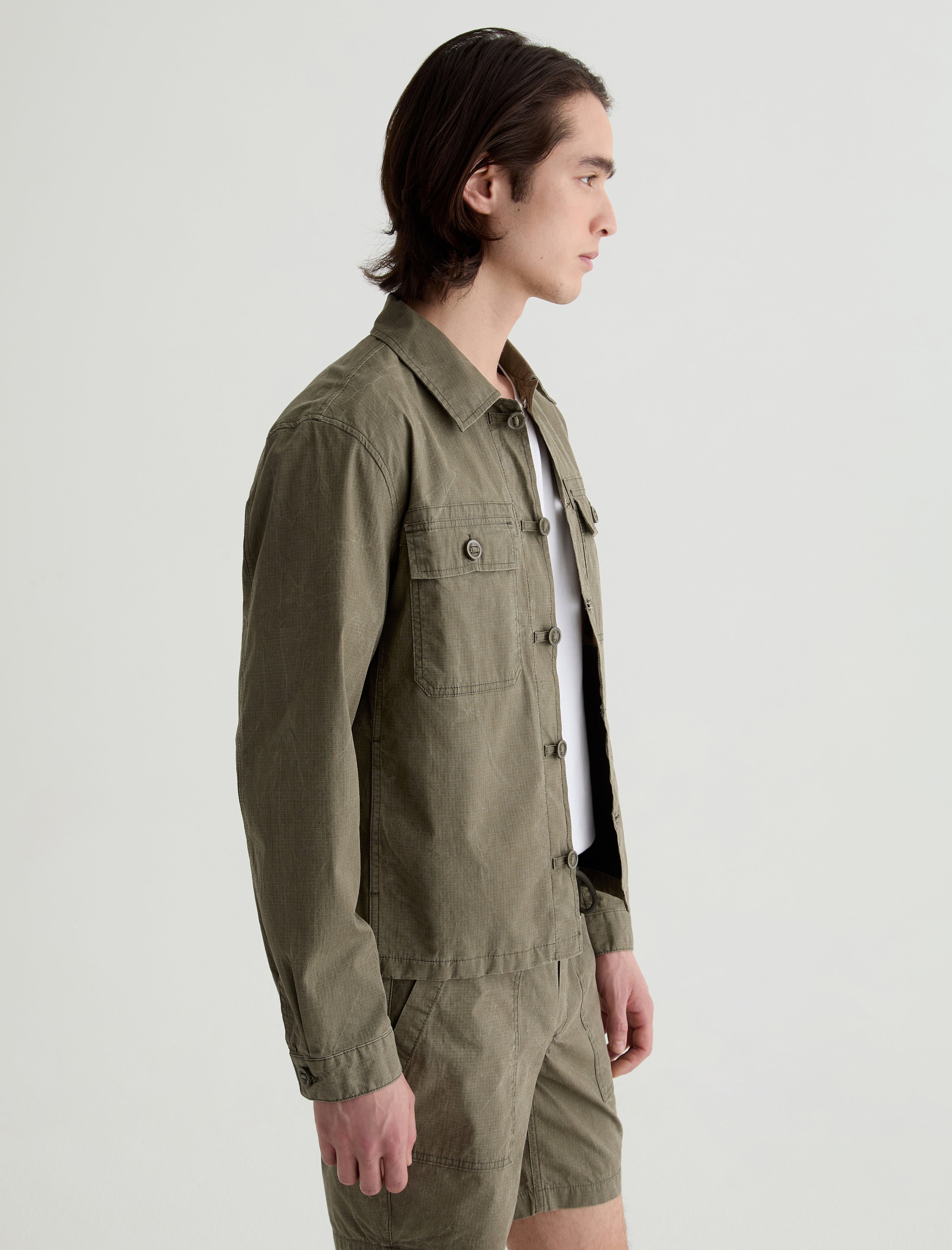 Philip Military Jacket La Salina Modern Chore Coat Men Top Photo 3