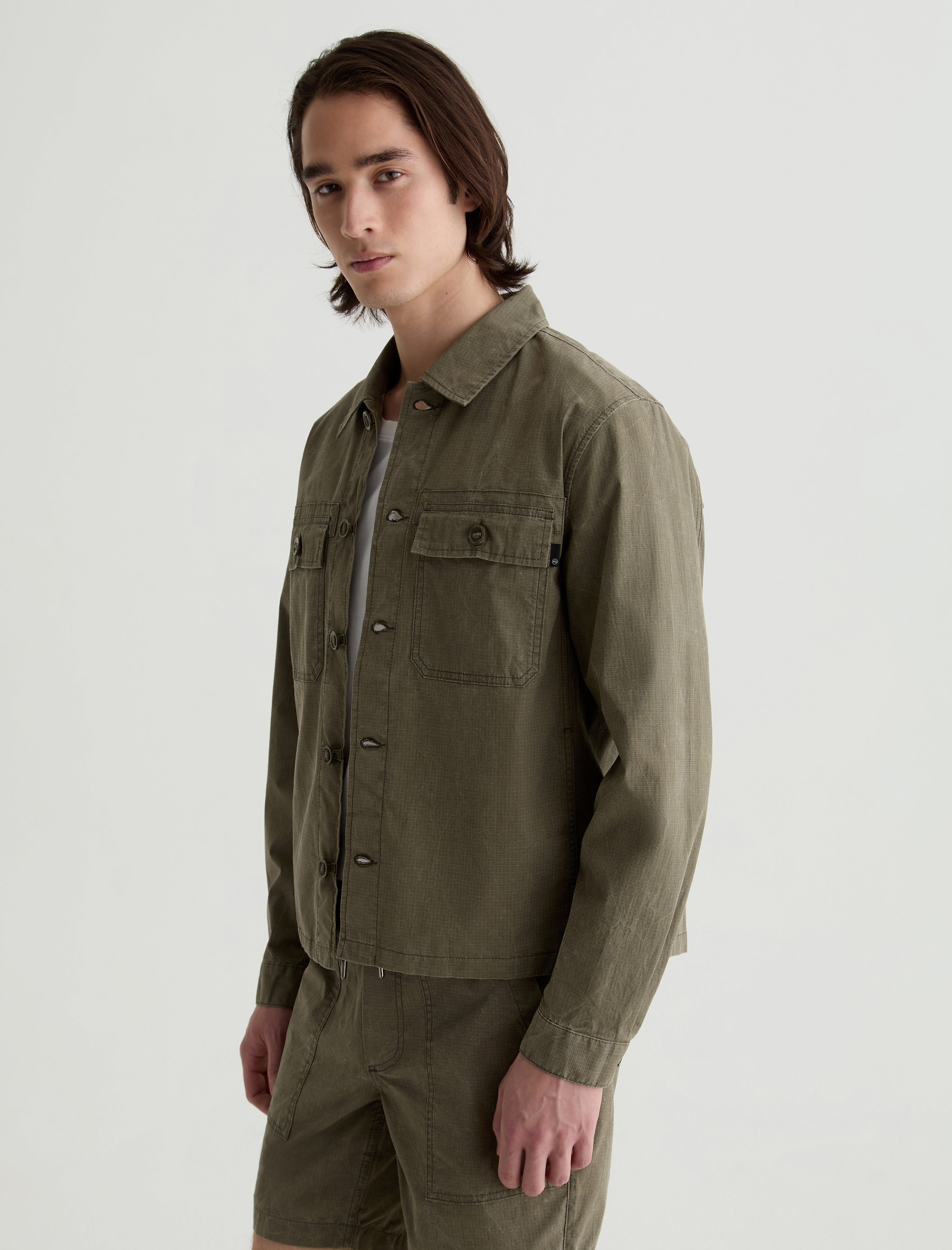 Philip Military Jacket La Salina Modern Chore Coat Men Top Photo 6