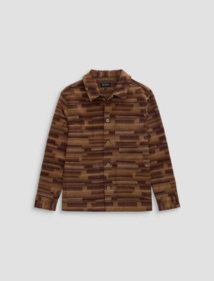 Leon Mocha Pitch Work Jacket Mens Tops Photo 9