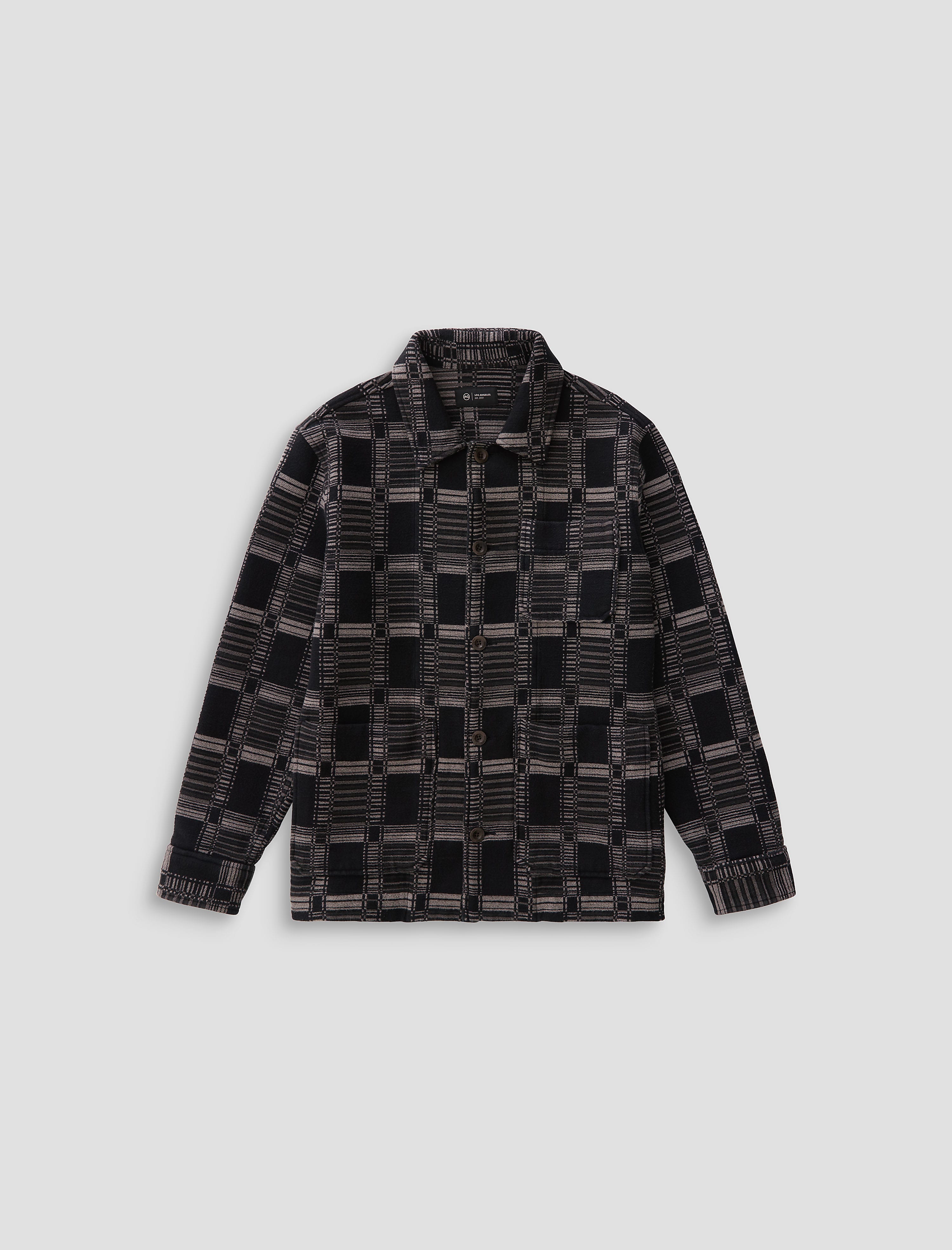 Leon Dark Grey Multi Work Jacket Men Top Photo 9