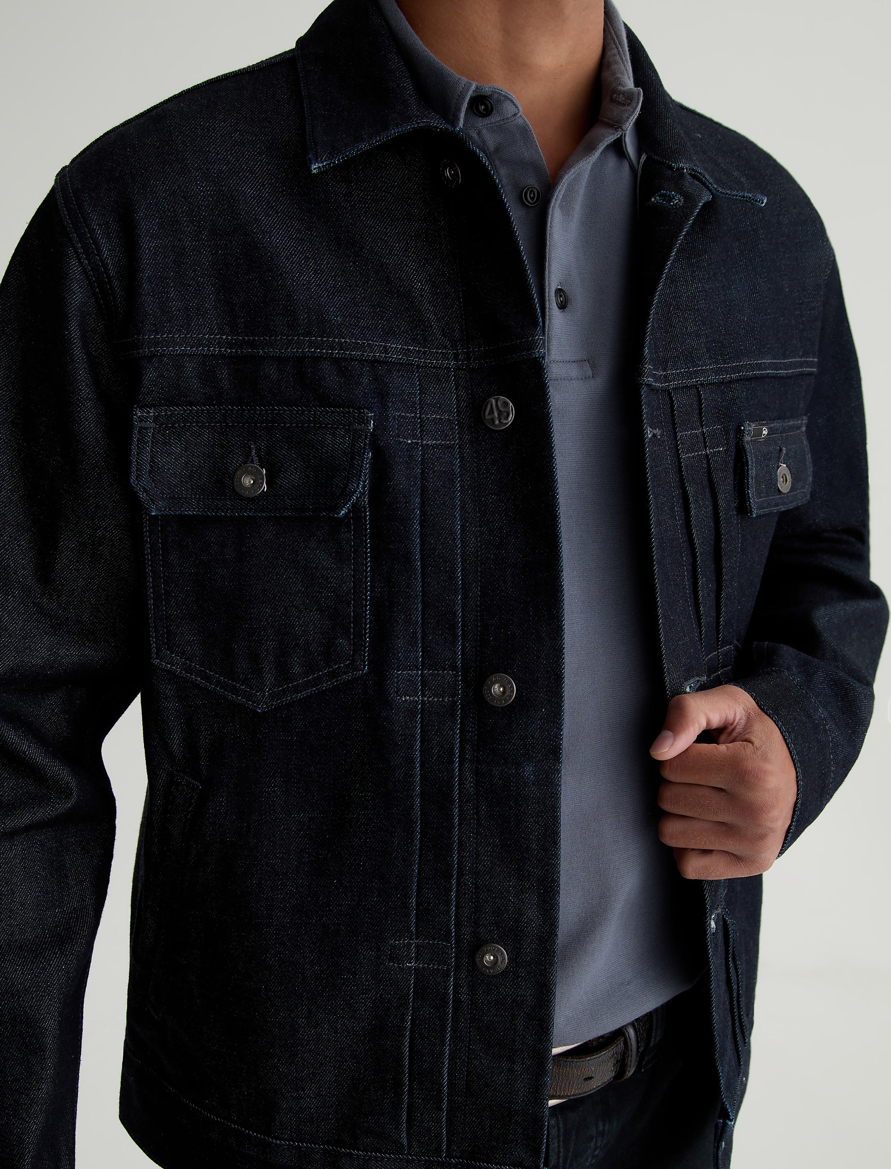 Men Sid Selvage Jacket 1 Year Fremont at AG Jeans Official Store