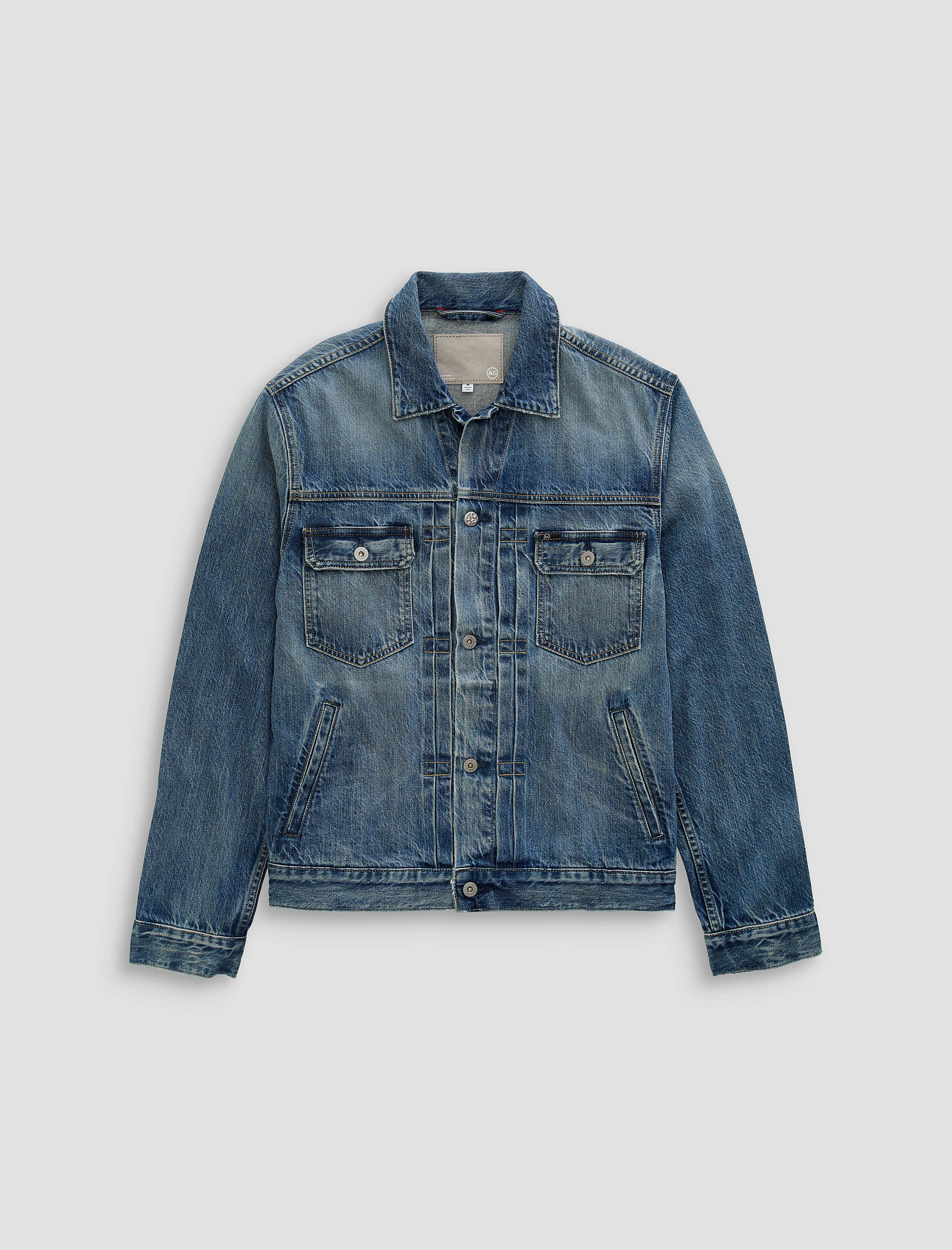 Men Sid Selvage Jacket Vineyard Rinse at AG Jeans Official Store