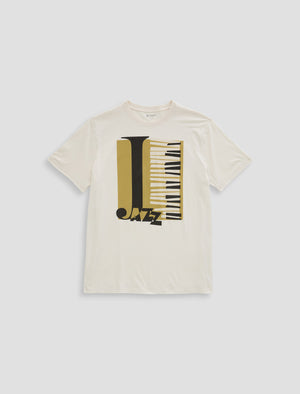 Bryce Crew P Jazz Key M Ivory Dust Classic Fit S/S Crew Neck T-Sh Mens Tops Photo 9