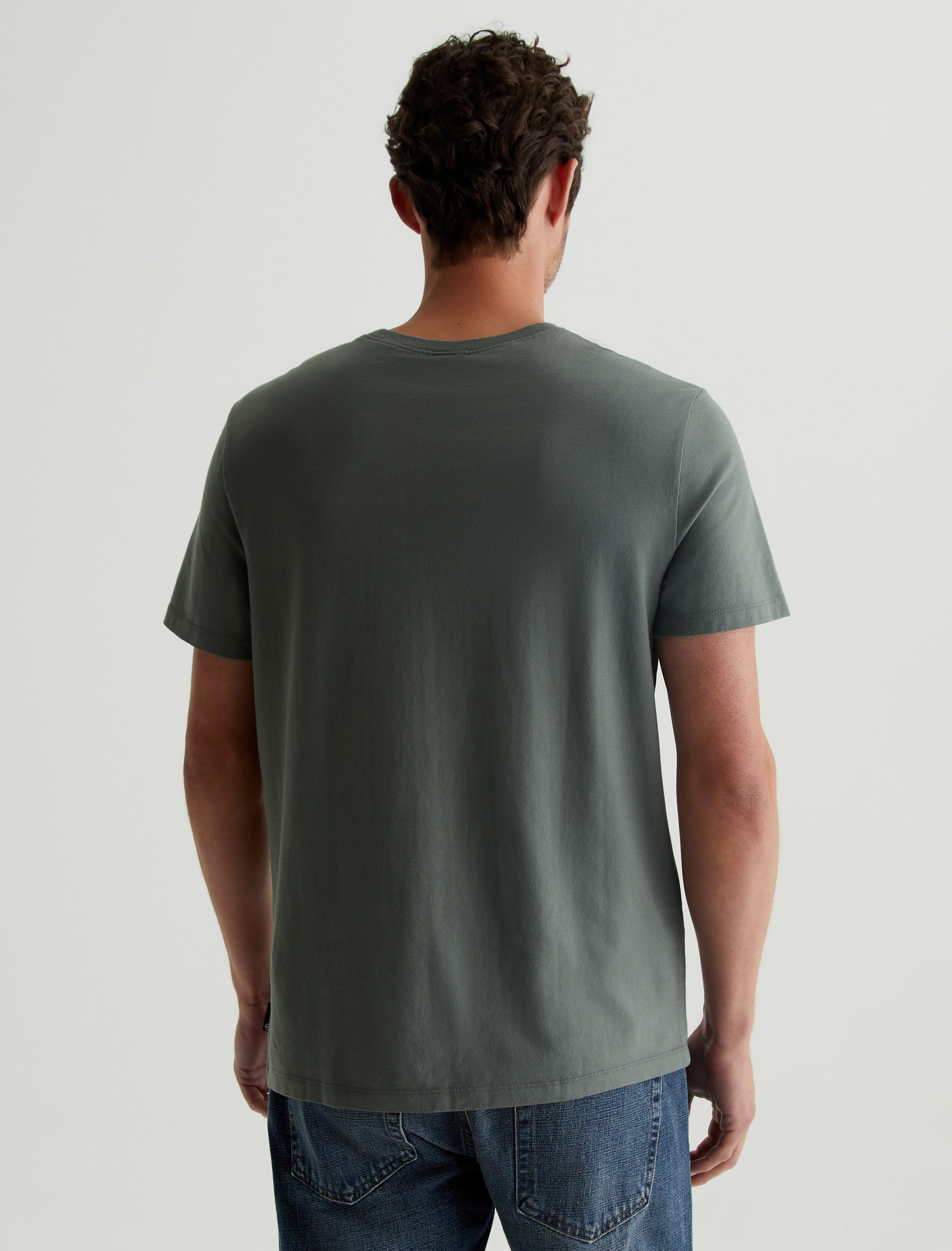 Bryce Crew Hunter Sage Classic Crew Neck T-Shirt Men Top Photo 7