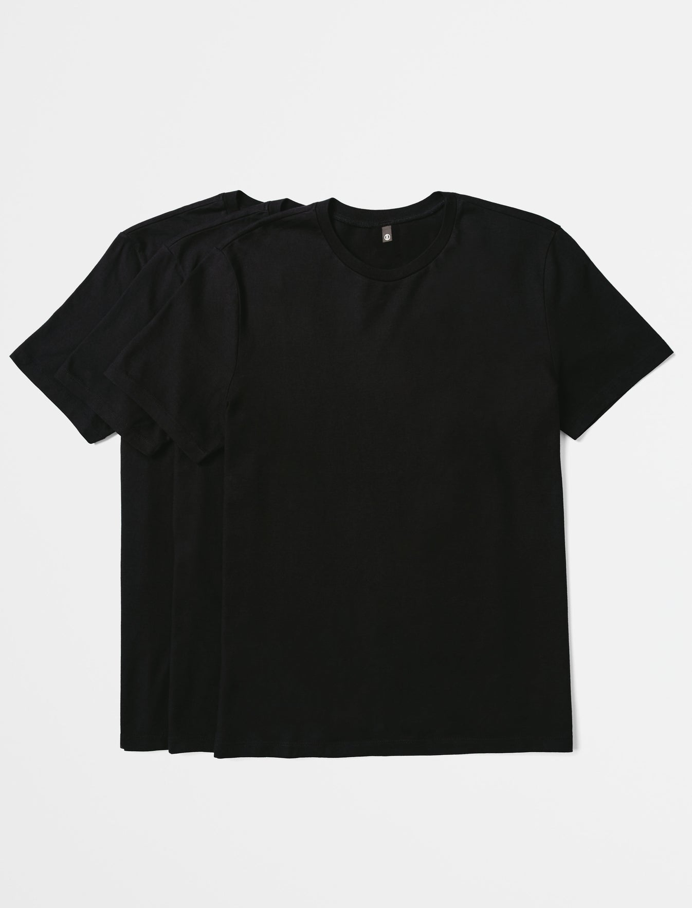 Bryce Crew Pack Essential True Black Classic Crew Neck Men Top Photo 2