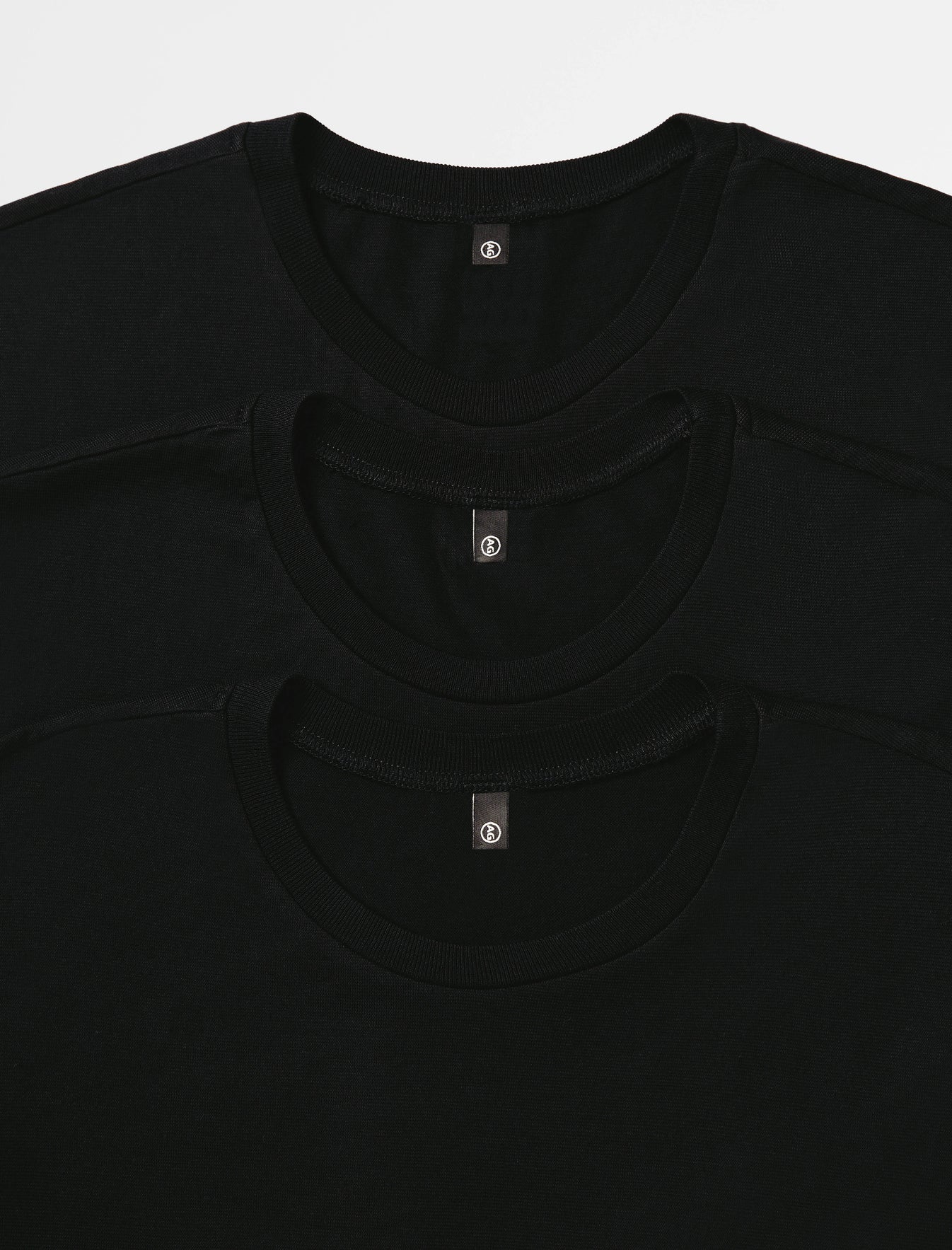 Bryce Crew Pack Essential True Black Classic Crew Neck Men Top Photo 3