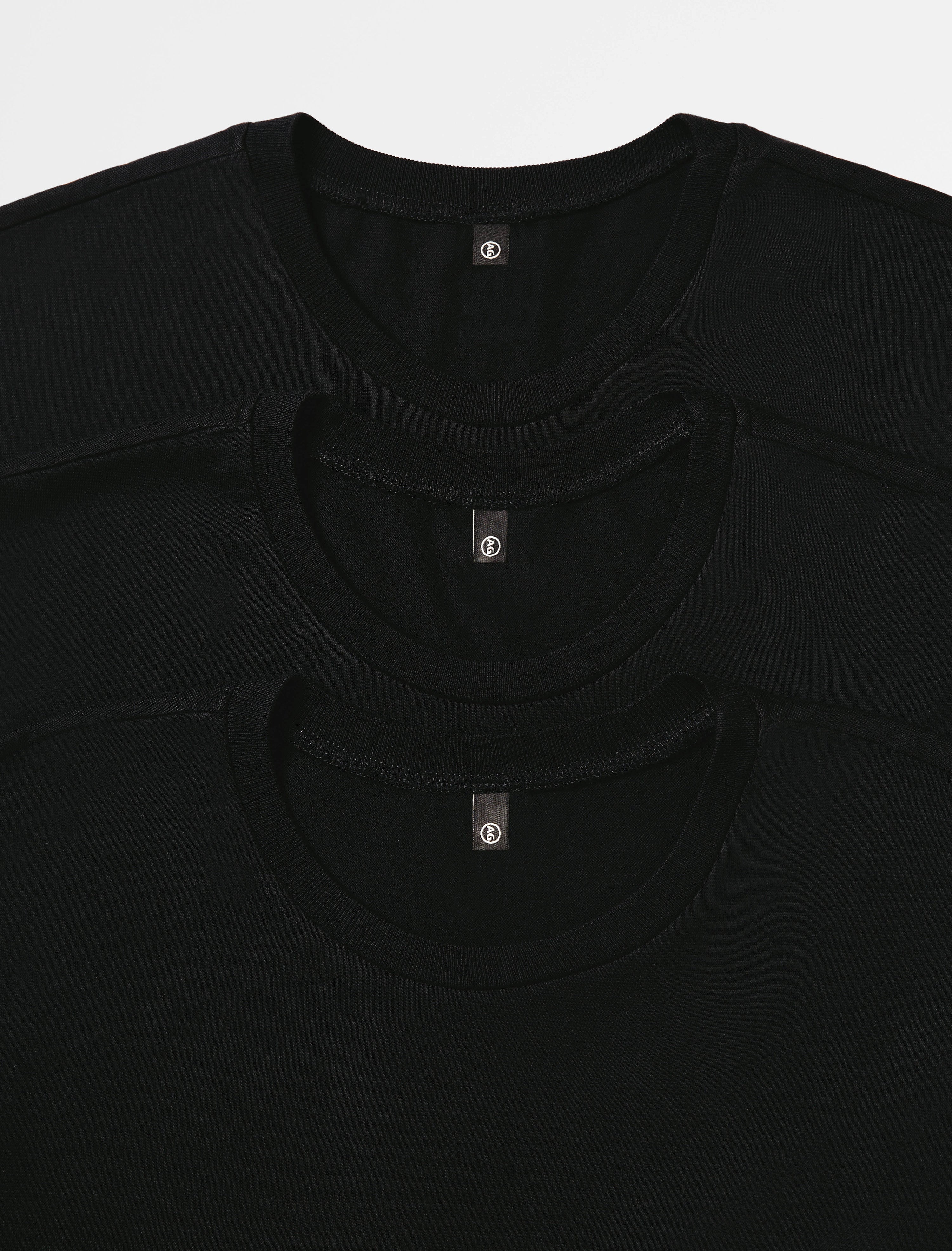 Bryce Crew Pack Essential True Black Classic Crew Neck Men Top Photo 3