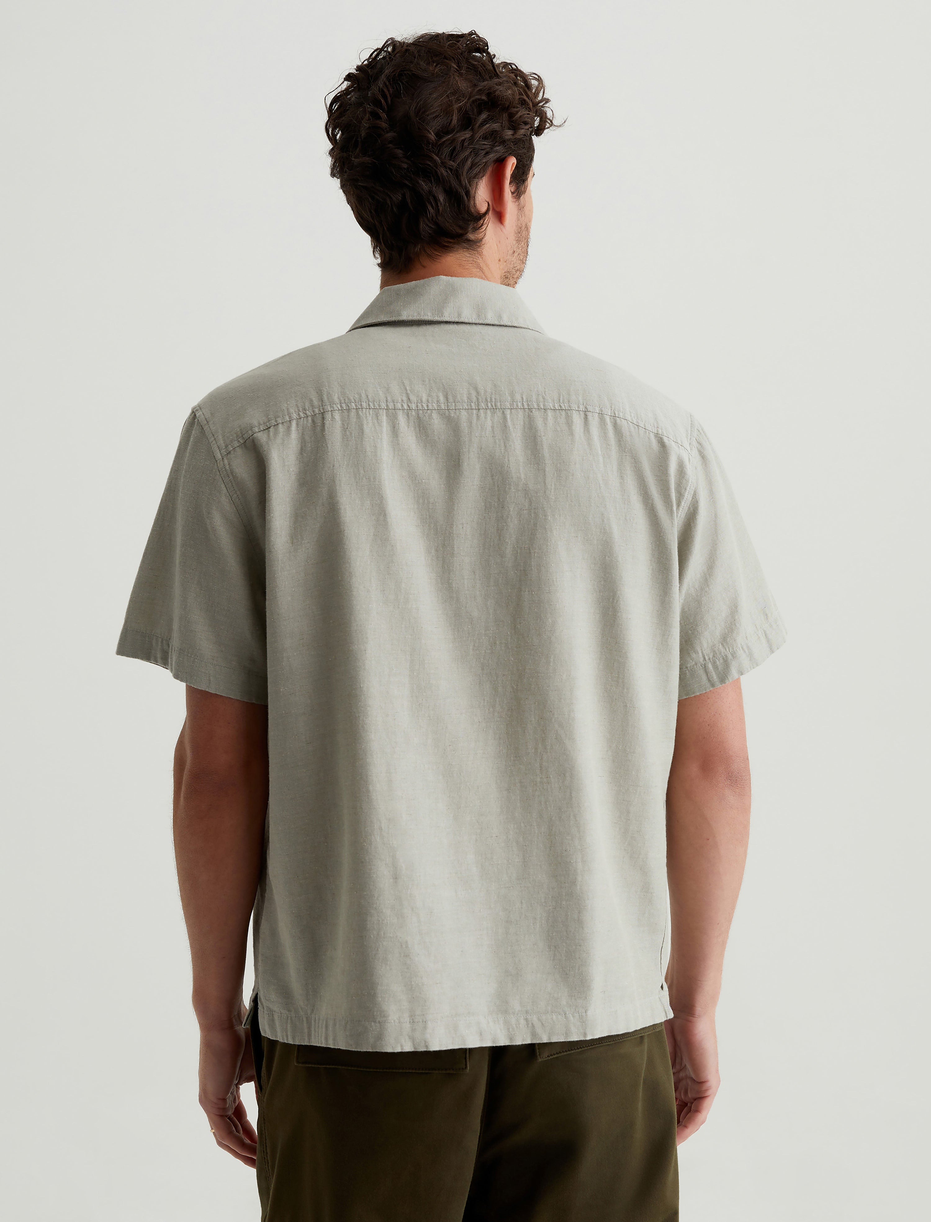 Foster Shirt Dried Bay Leaf Relaxed Fit Camp Shirt Men Top Photo 7