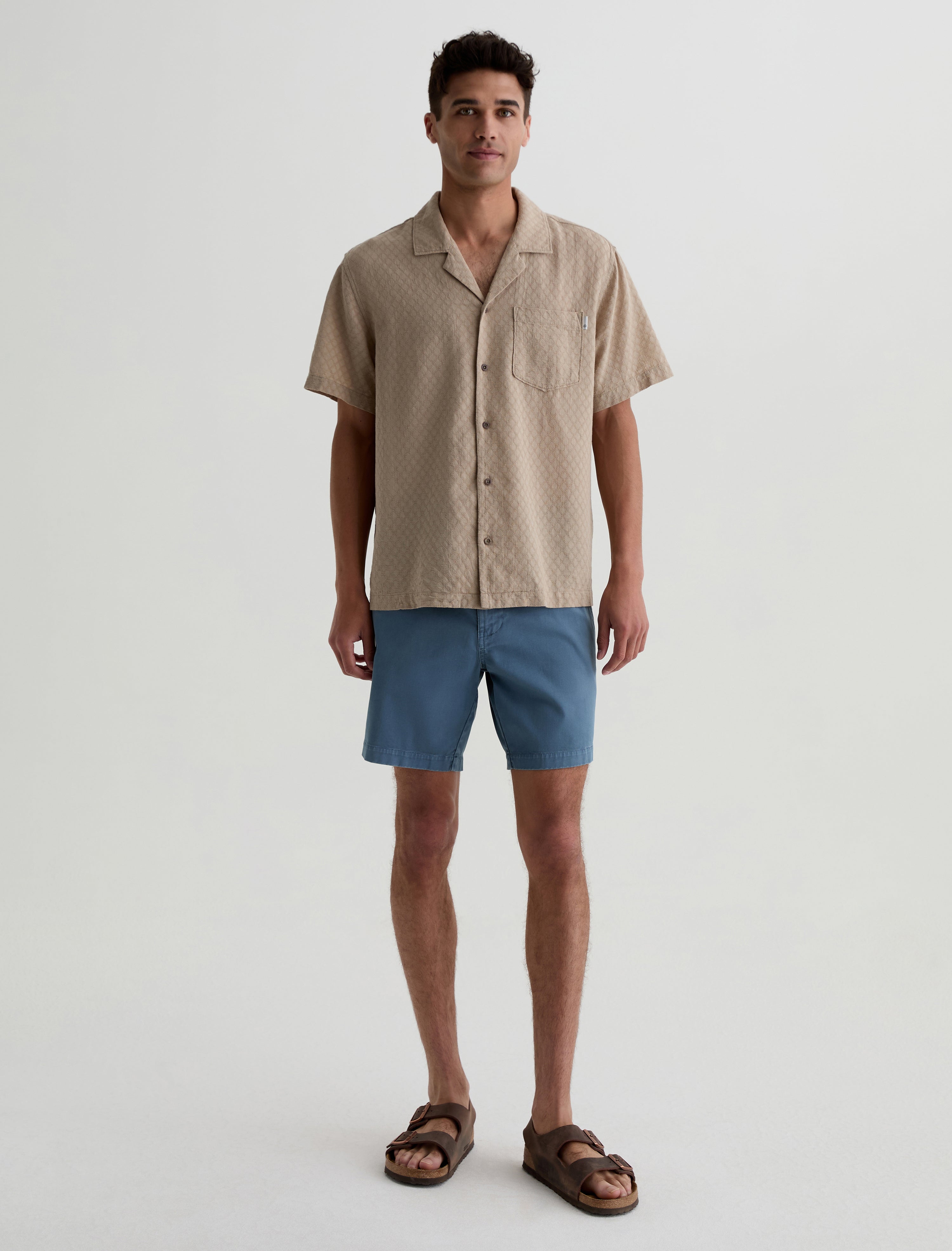 Foster  Shirt Dry Dust Relaxed Fit Camp Shirt Men Top Photo 4