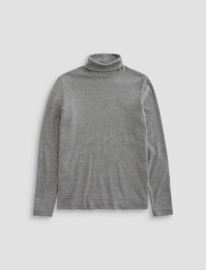 Canon Long Sleeve Turtleneck Heather Grey Classic Fit Long Sleeve Rib Turtleneck Men Top Photo 9