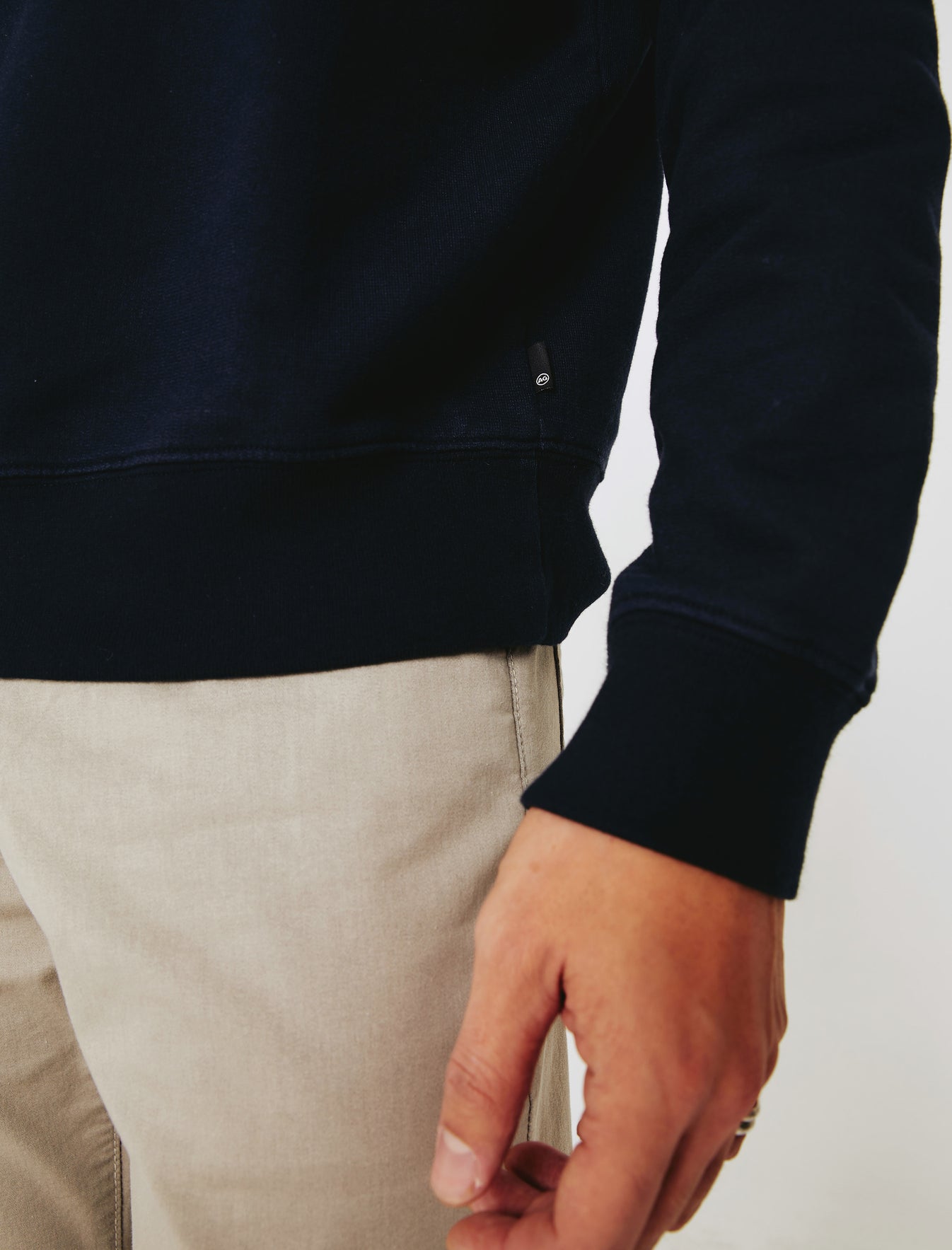 Arc Crew Deep Navy Relaxed Crew Neck Men Top Photo 3