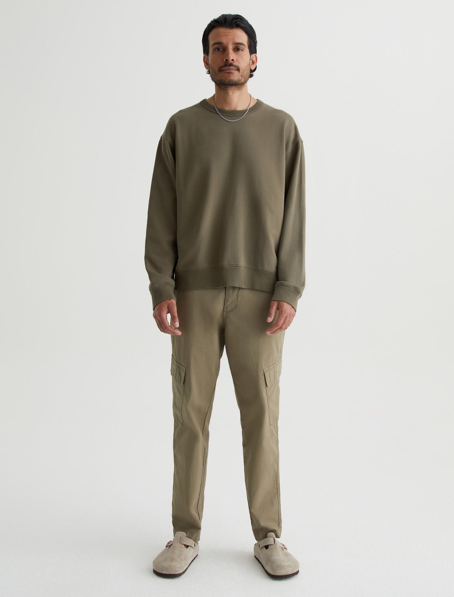 Arc Crew Shady Moss Relaxed Fit Crew Neck Sweatshirt Mens Top Photo 2