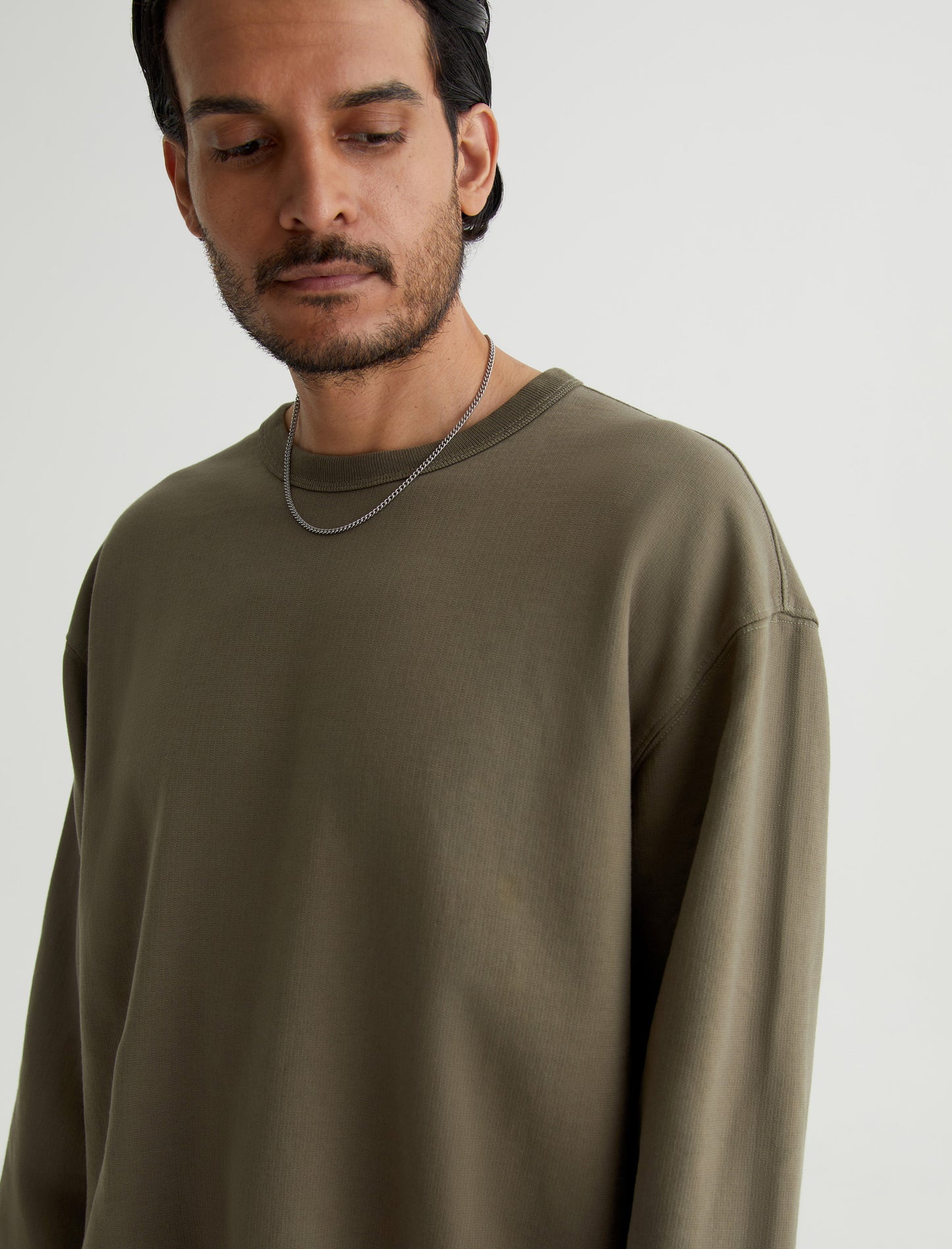 Arc Crew Shady Moss Relaxed Fit Crew Neck Sweatshirt Mens Top Photo 3
