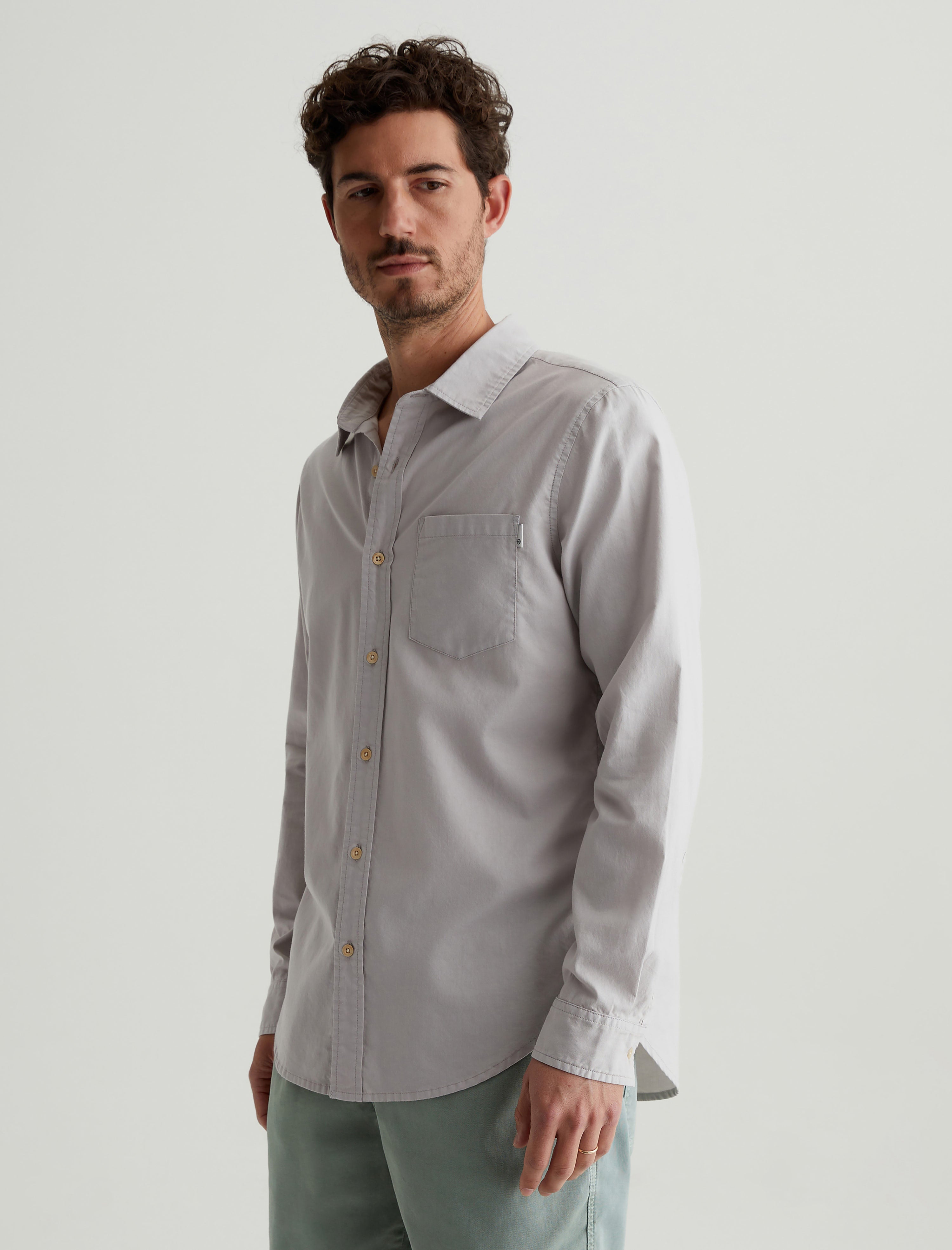 Aiden Shirt Fade To Graye Classic Button Up Shirt Men Top Photo 6