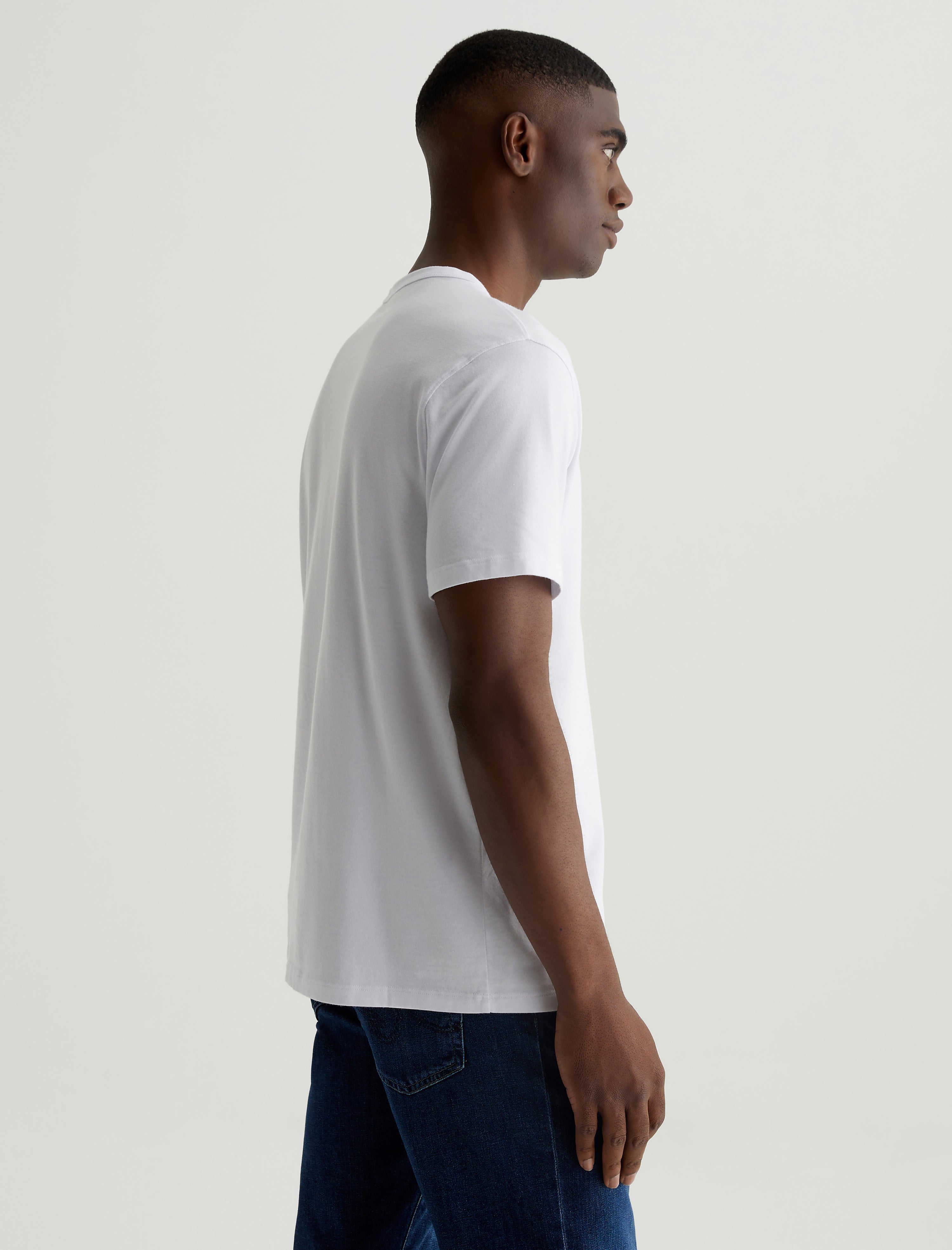Bryce Short Sleeve Henley True White Classic Henley T-Shirt Men Top Photo 3