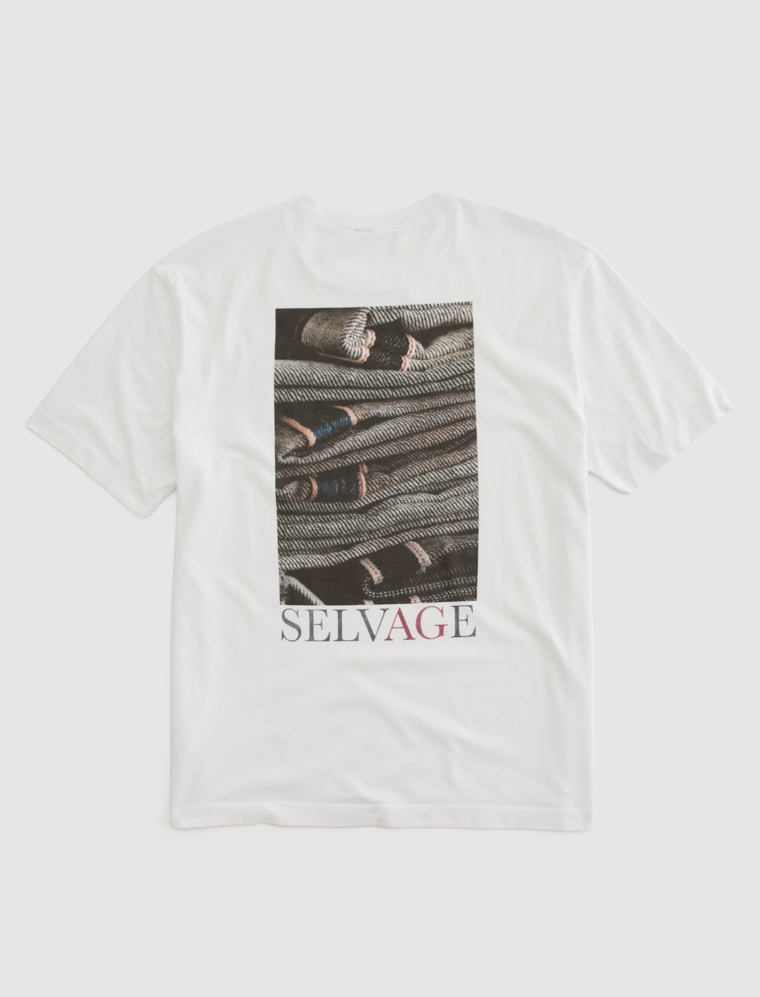 Wesley Crew Selvage ID Relaxed T Shirt Men Top Photo 2