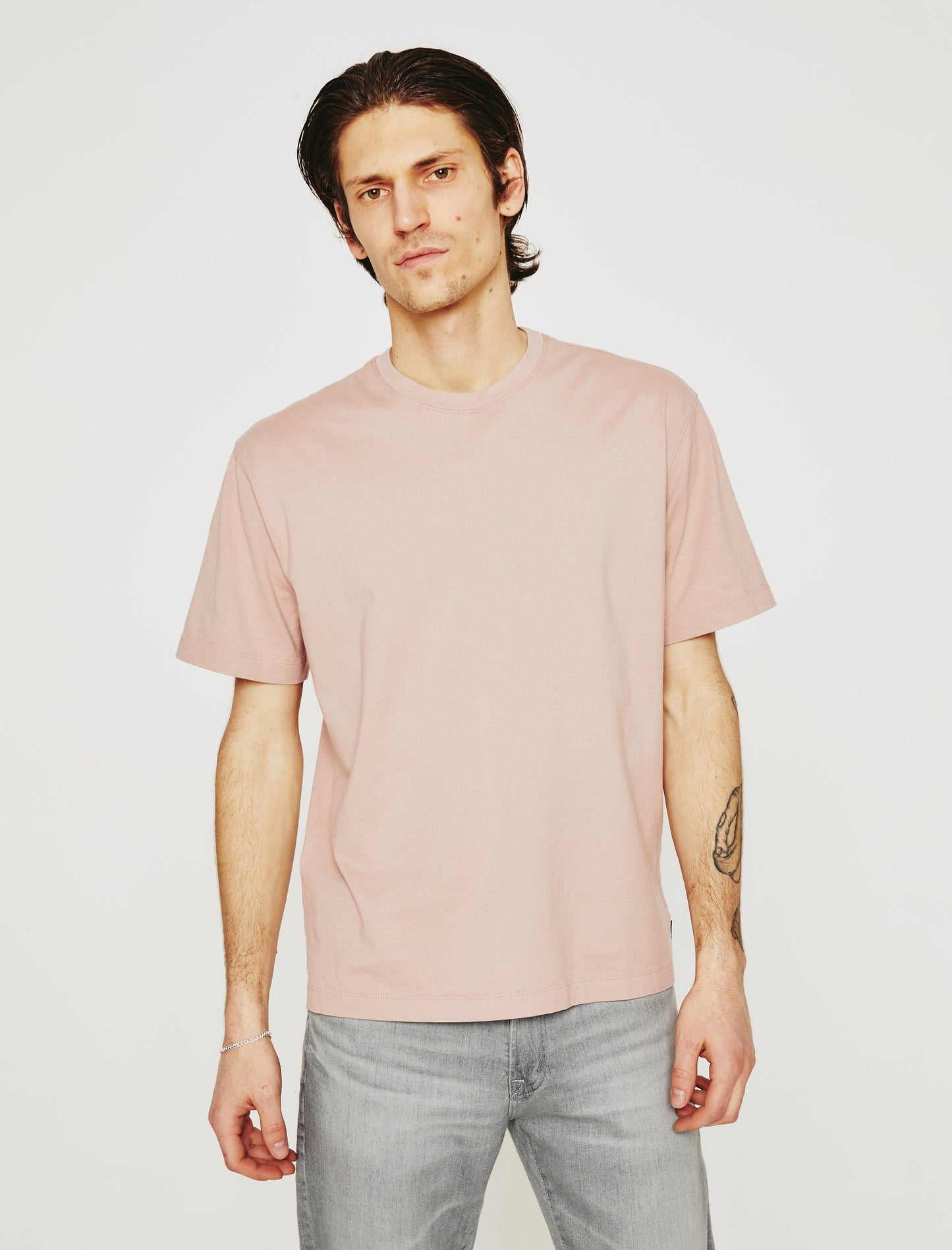 Wesley Crew Rose Cloud Relaxed T-Shirt Men Top Photo 1