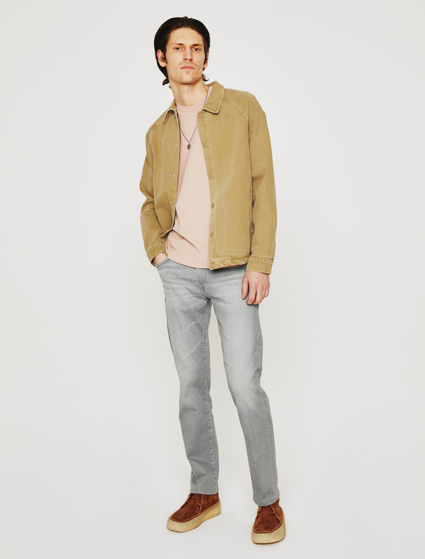 Wesley Crew Rose Cloud Relaxed T-Shirt Men Top Photo 2