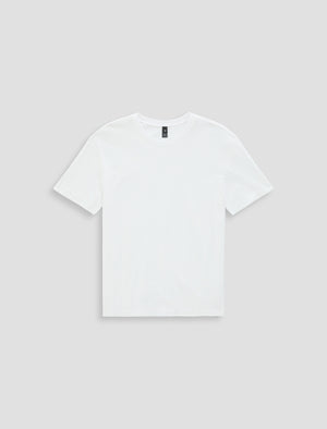 Wesley Crew True White Relaxed Fit S/S T-Shirt Mens Tops Photo 9