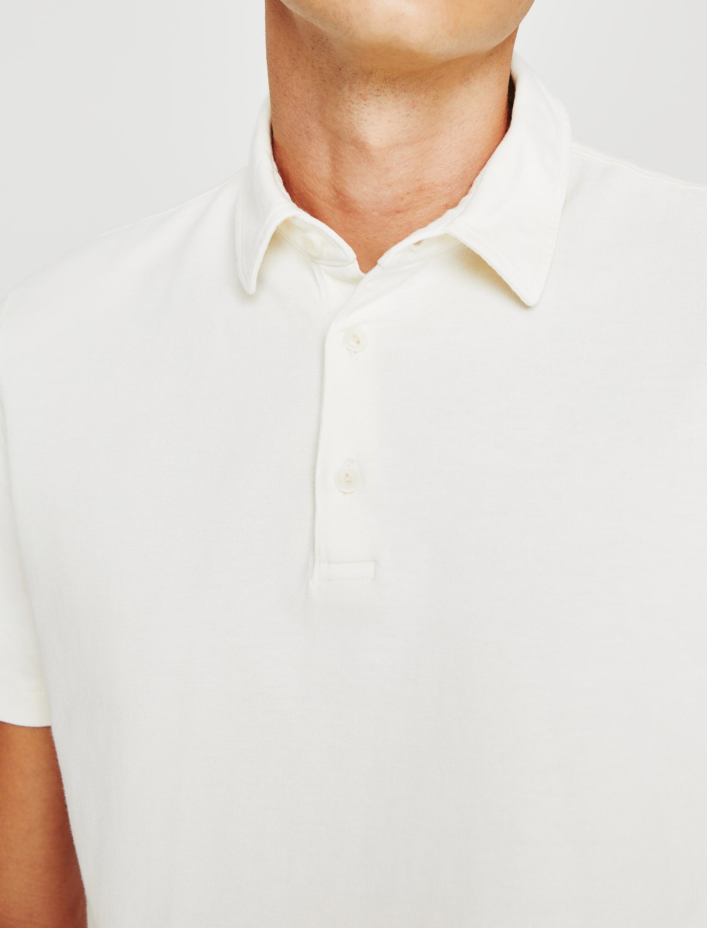 Bryce Polo Ivory Dust Classic Short Sleeve Polo Men Top Photo 4