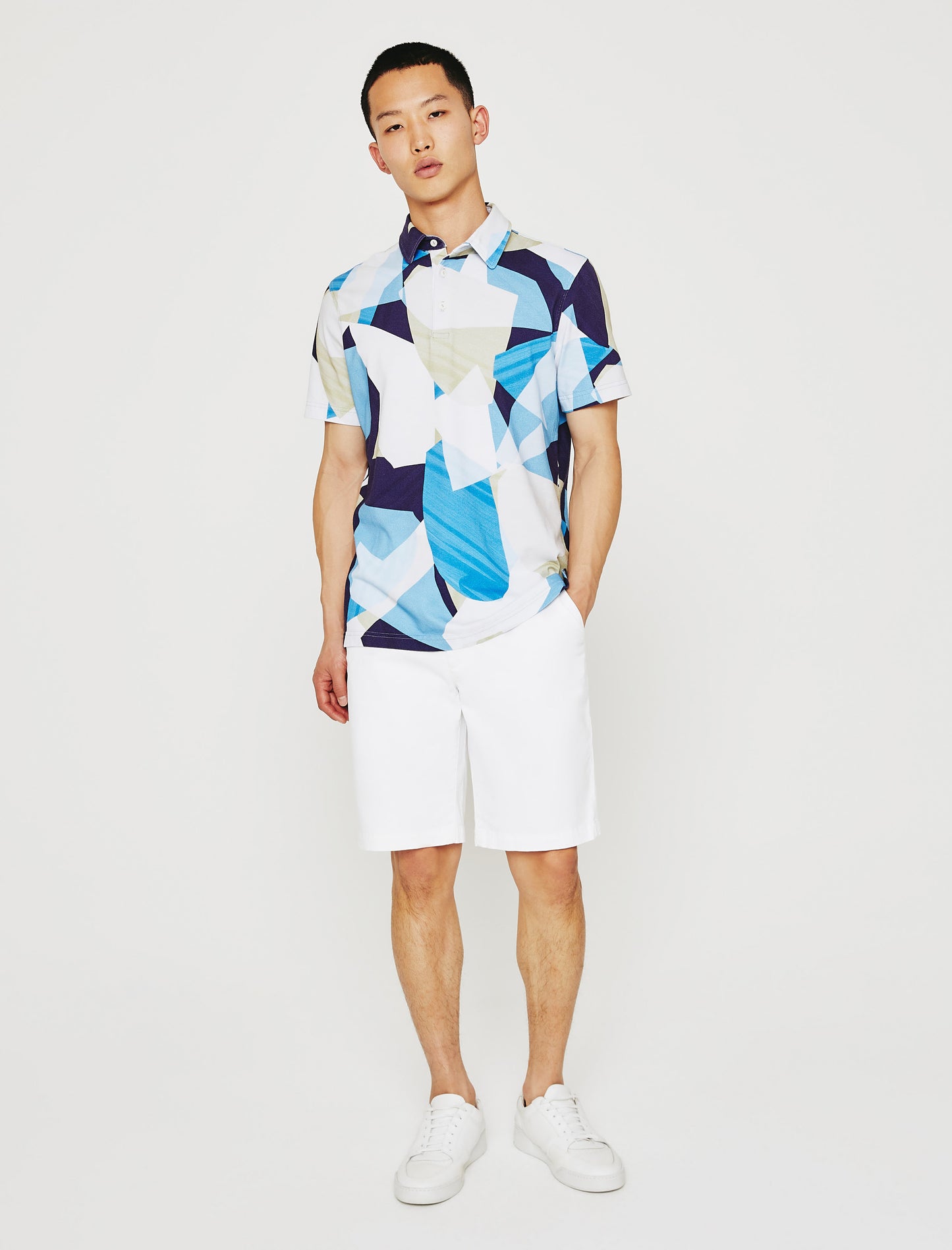 Bryce Polo Color Blocks Classic Short Sleeve Polo Men Top Photo 5