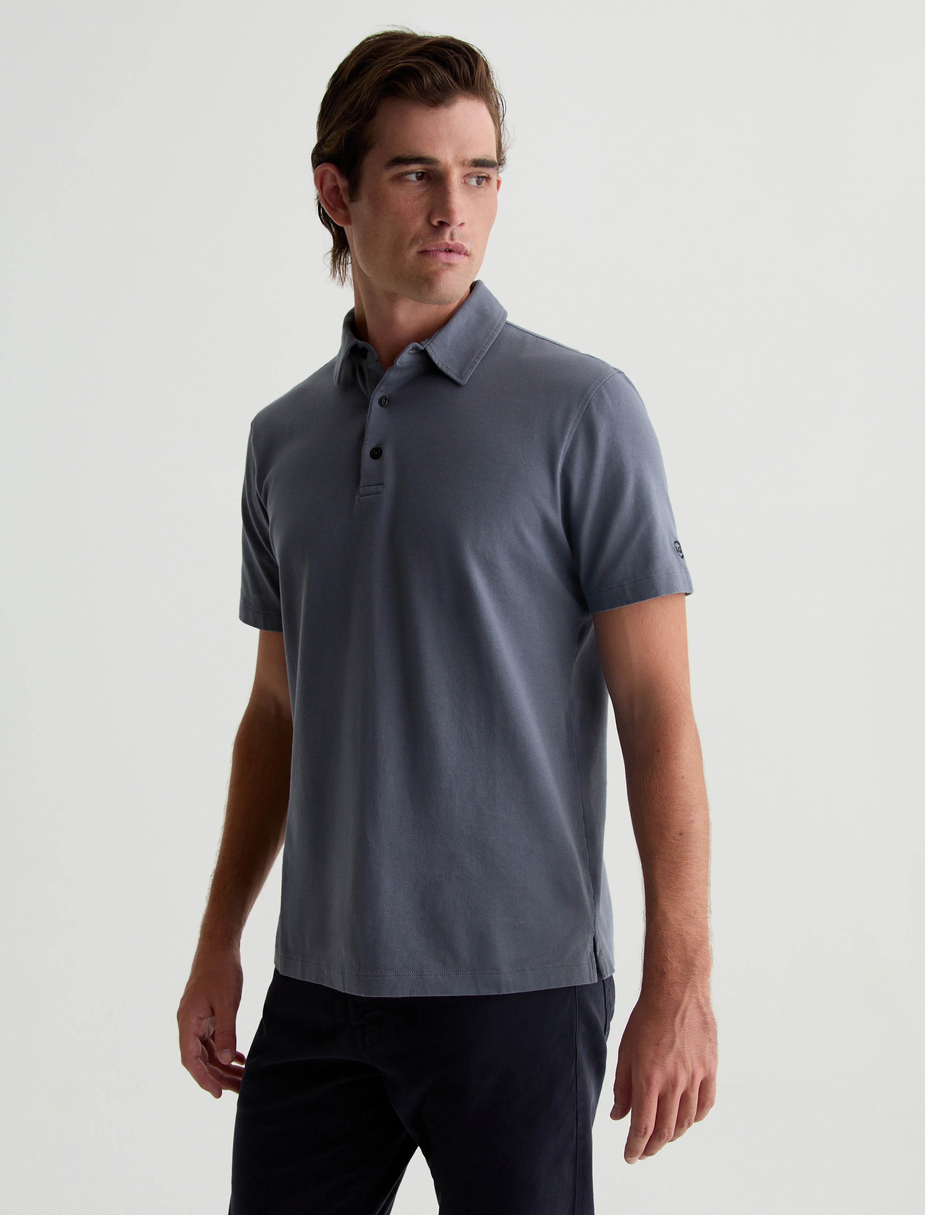 Bryce Polo Slate Sky Classic Polo T-Shirt Men Top Photo 6
