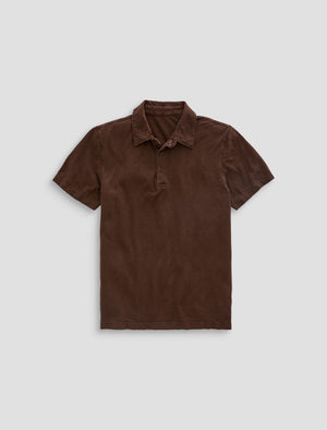Bryce S/S Polo Sulfur Wood Brown Classic Fit S/S Polo T-Shirt Mens Tops Photo 9