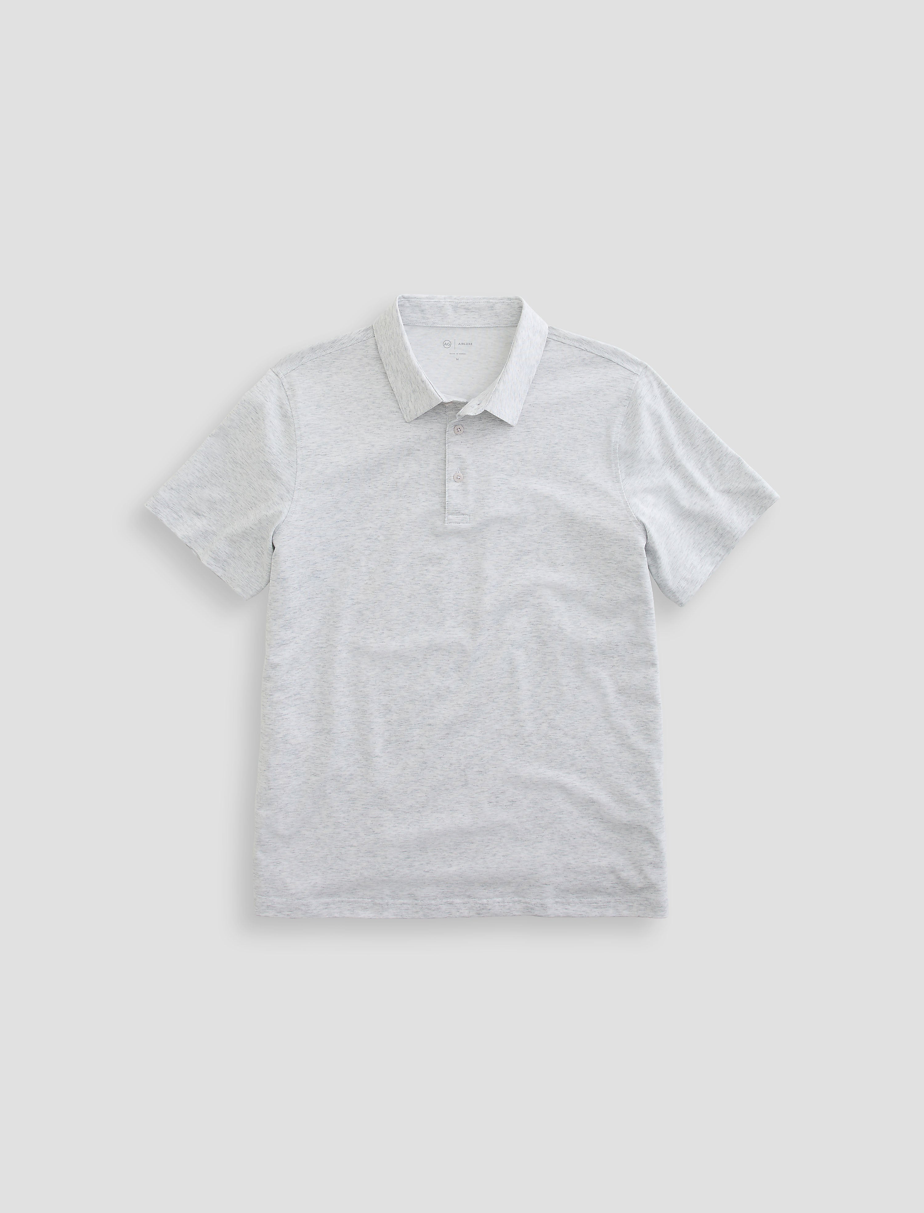 Bryce Short Sleeve Polo Heather Grey Classic Fit Short Sleeve Polo T-Shirt Men Top Photo 9