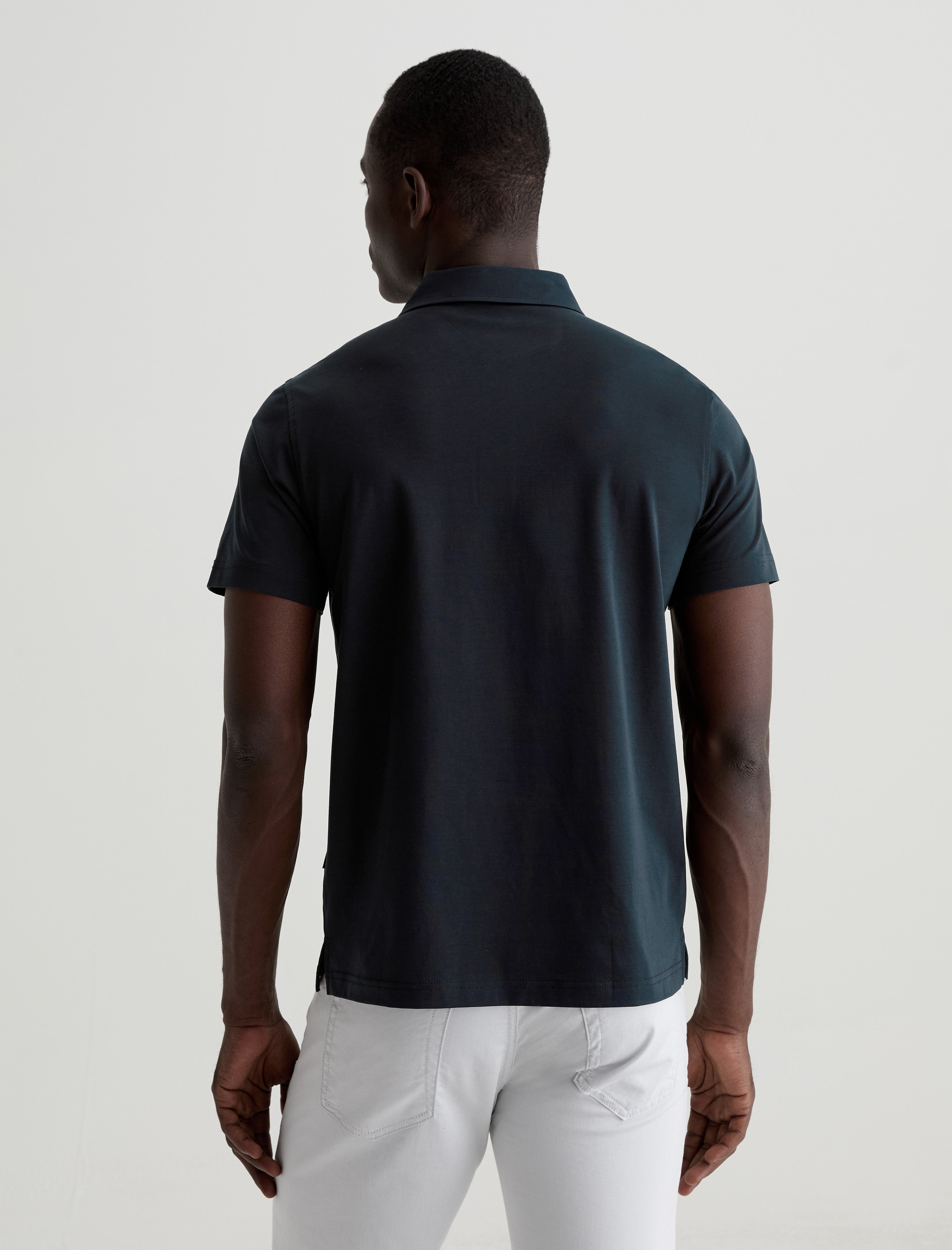 Bryce Polo True Black Classic Fit Short Sleeve Polo T-Shirt Men Top Photo 7