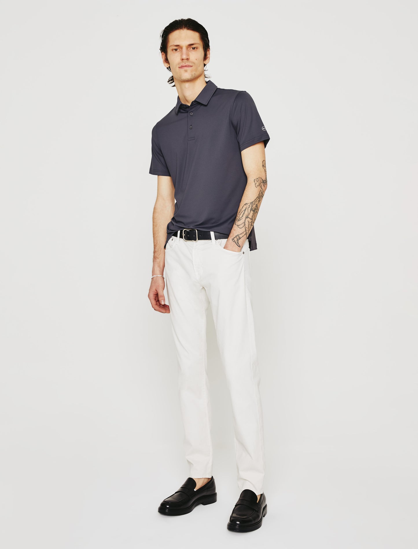 Bryce Polo Ink Stone Classic Short Sleeve Polo (Performance) Men Top Photo 2