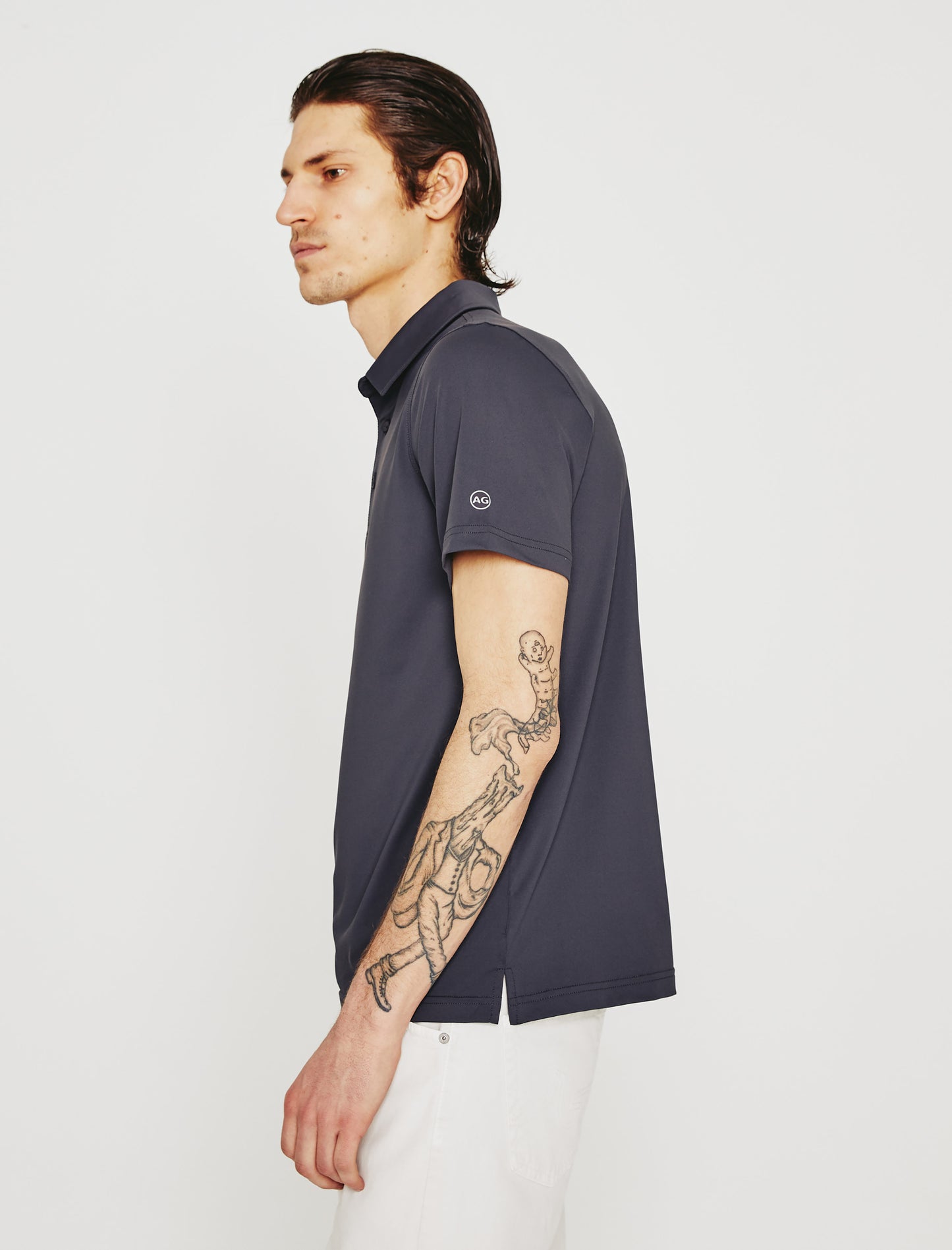 Bryce Polo Ink Stone Classic Short Sleeve Polo (Performance) Men Top Photo 4